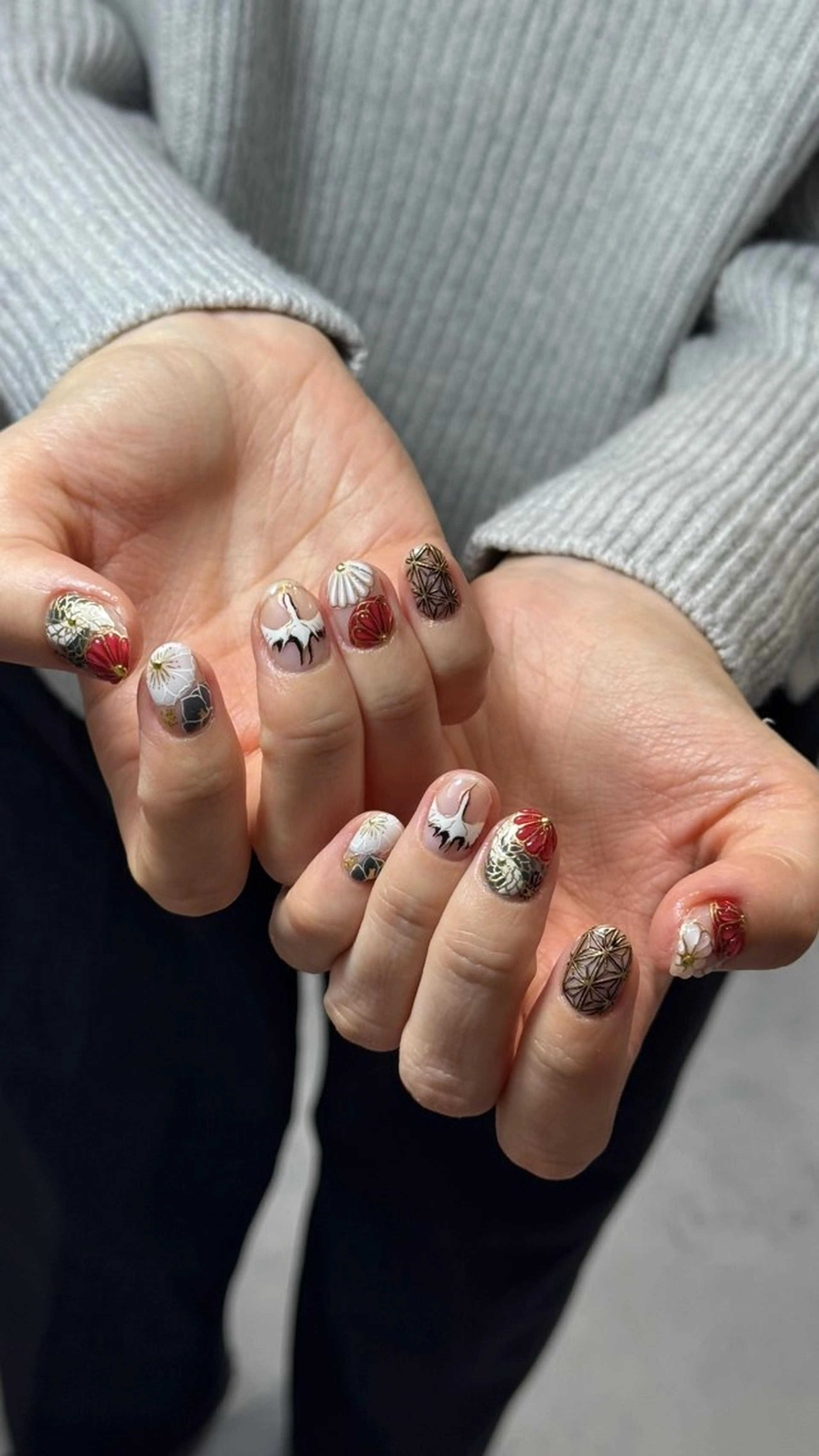 ネイル アートネイル 成人式 ハンドネイル Momoka ネイリスト福岡/薬院のネイルデザイン