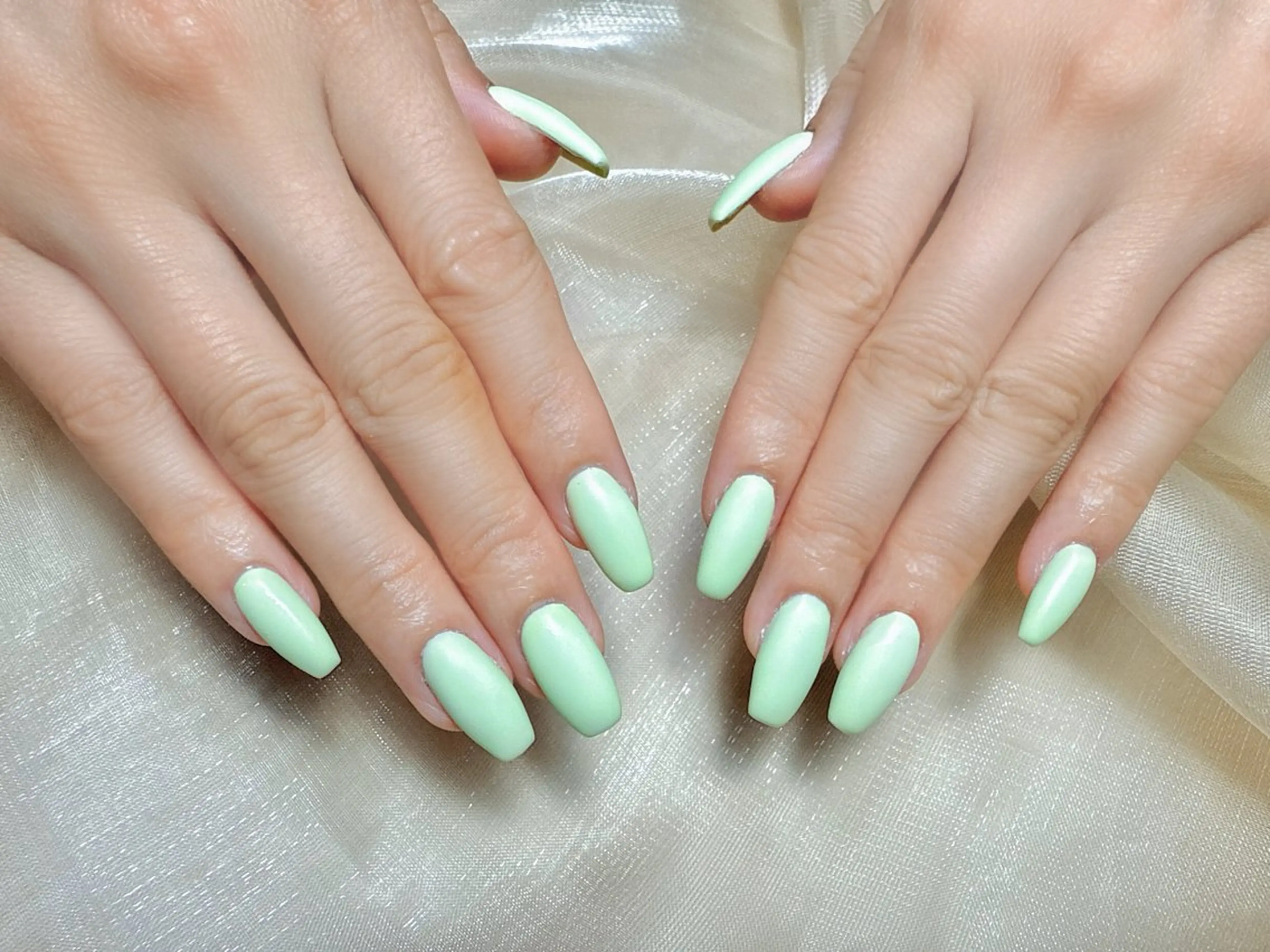 ネイル マットネイル ワンカラーネイル ハンドネイル ハンドケア L.Nail所属・L. Nailのネイルデザイン