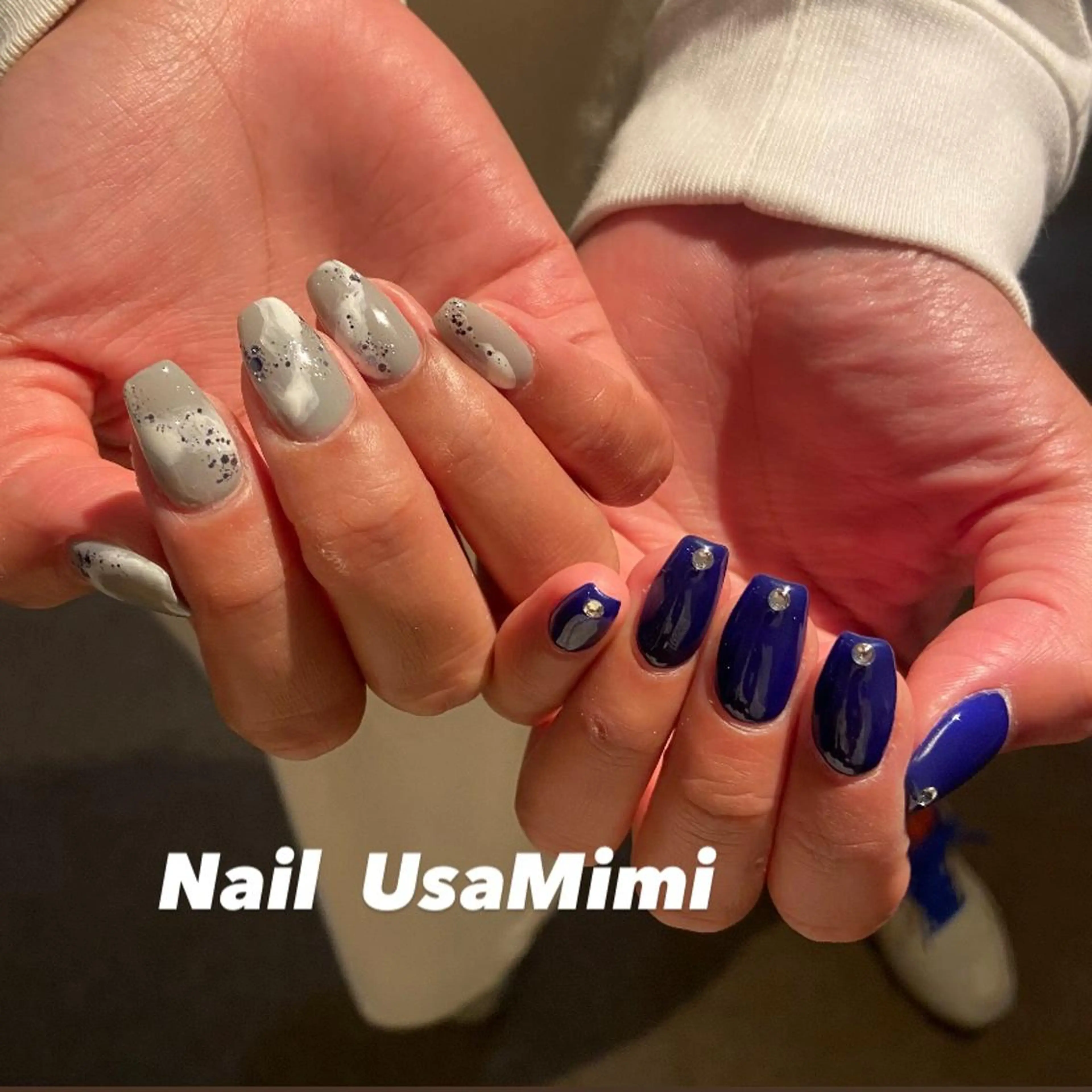 ネイル クリアネイル フットネイル ジェルネイル マグネットネイル 持ち込み 本町ネイルNail UsaMimiのネイルデザイン