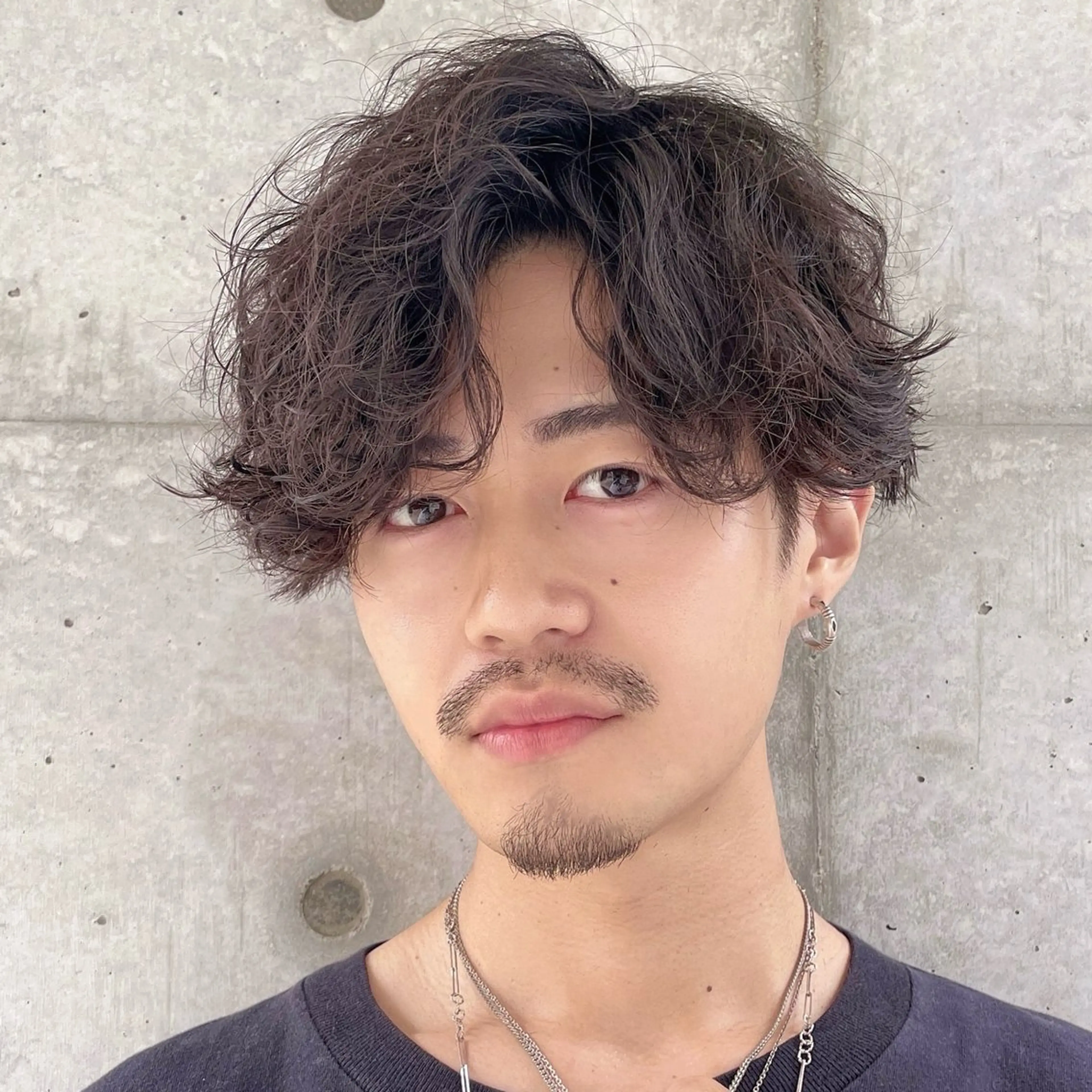 メンズカット＋スパイラルパーマ＋トリートメントの写真