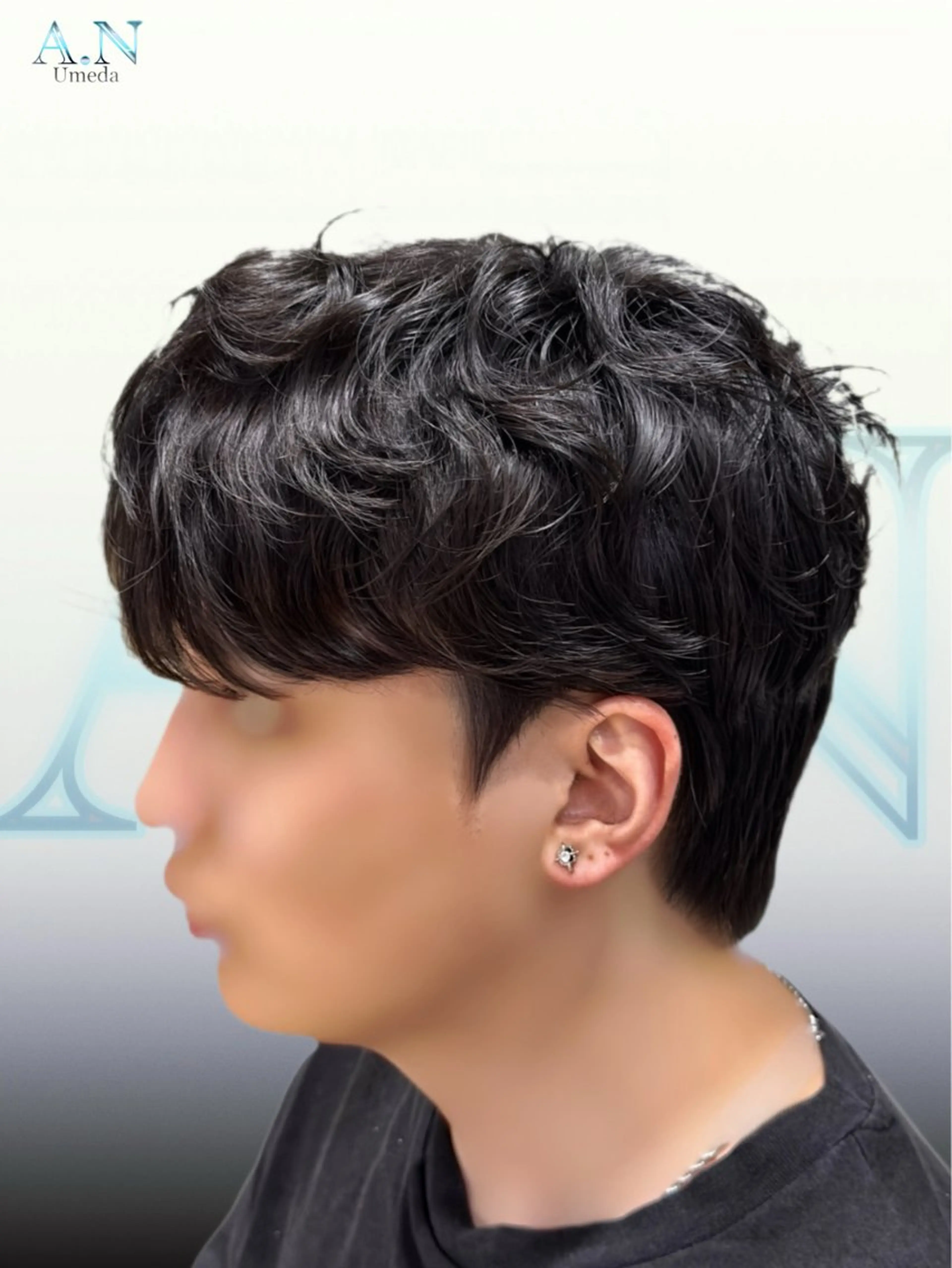 ショート パーマ メンズ カット パーマ 似合わせカット/韓国 特化/梅田/Eveのヘアスタイル