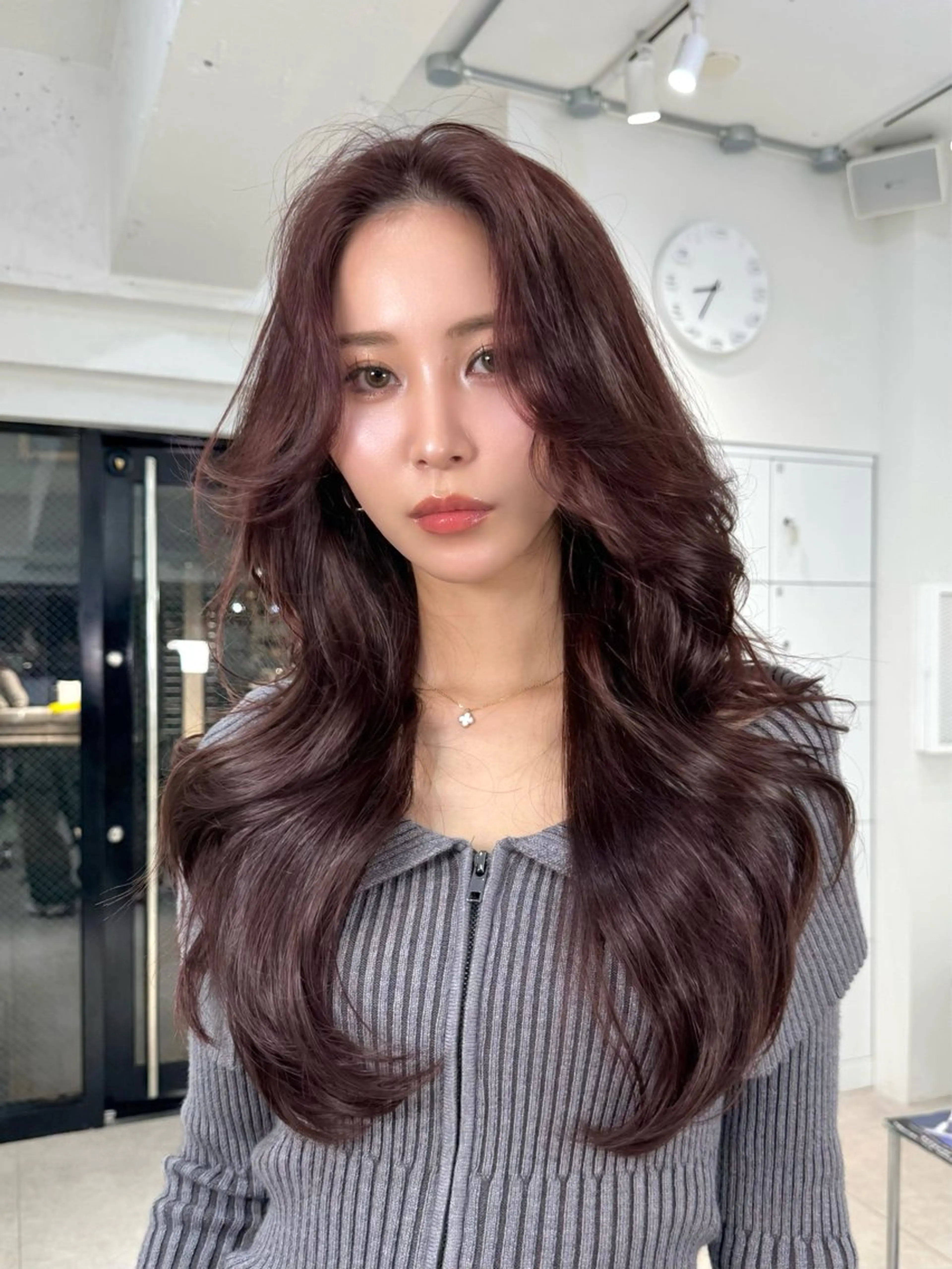 ロング カラー ヘアアレンジ カット ヘアカラー トリートメント ONYX【オニキス】所属・韓国レイヤーカット/ 韓国ヘア/郷家拓斗のヘアスタイル
