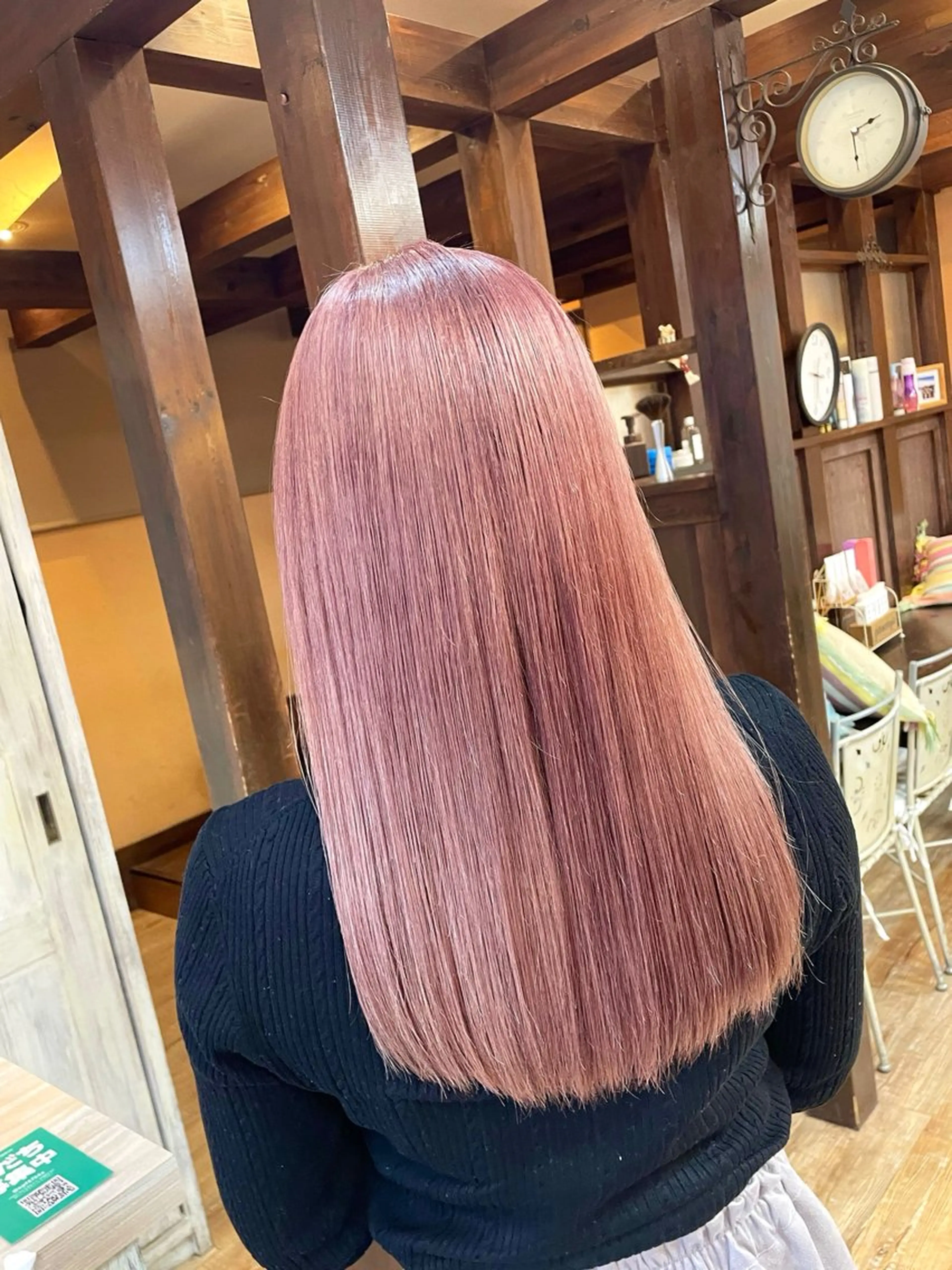 ロング ヘアカラー 青木 舞佳のヘアスタイル