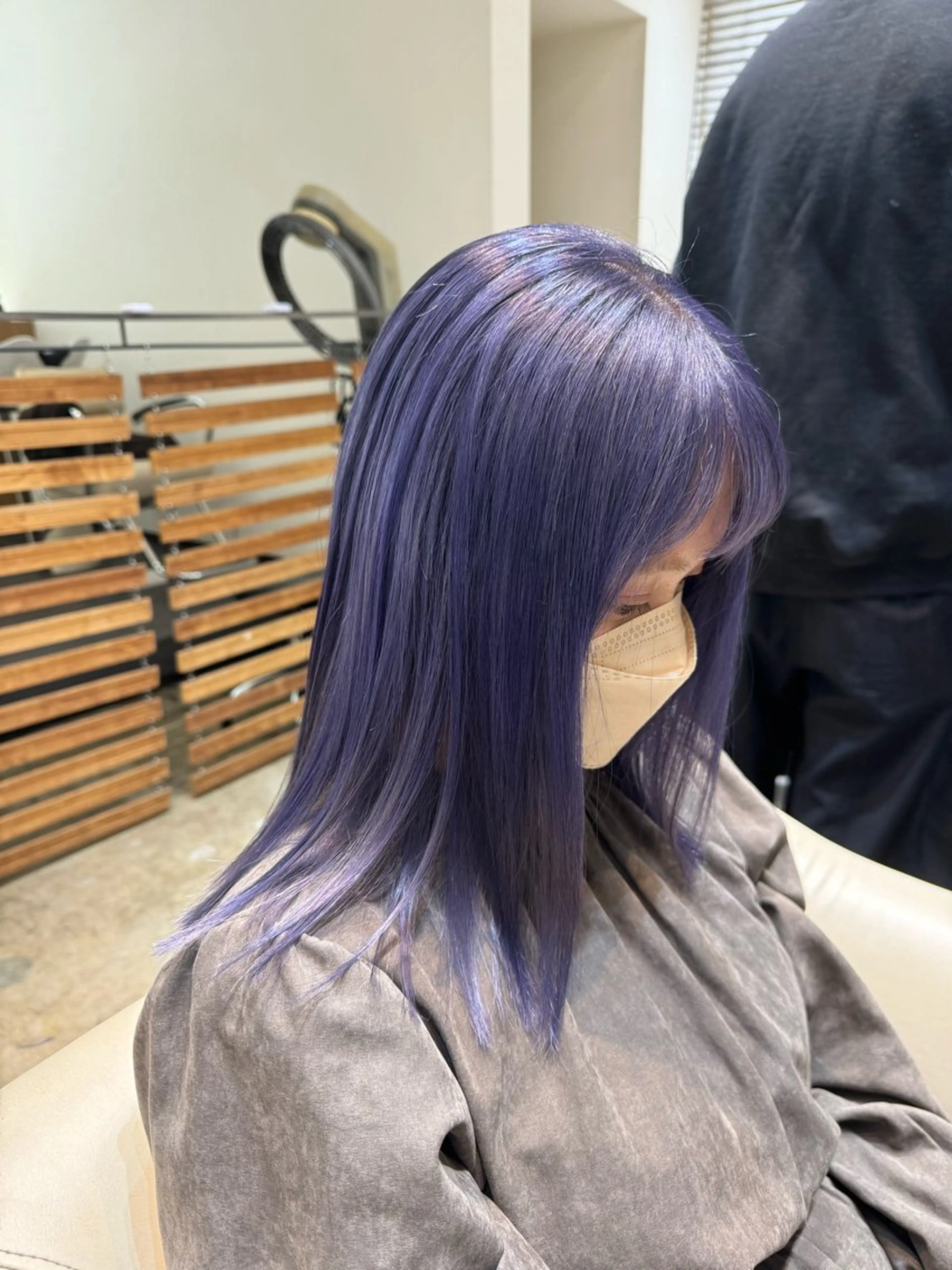 セミロング カラー カット ヘアカラー トリートメント 入江 允のヘアスタイル