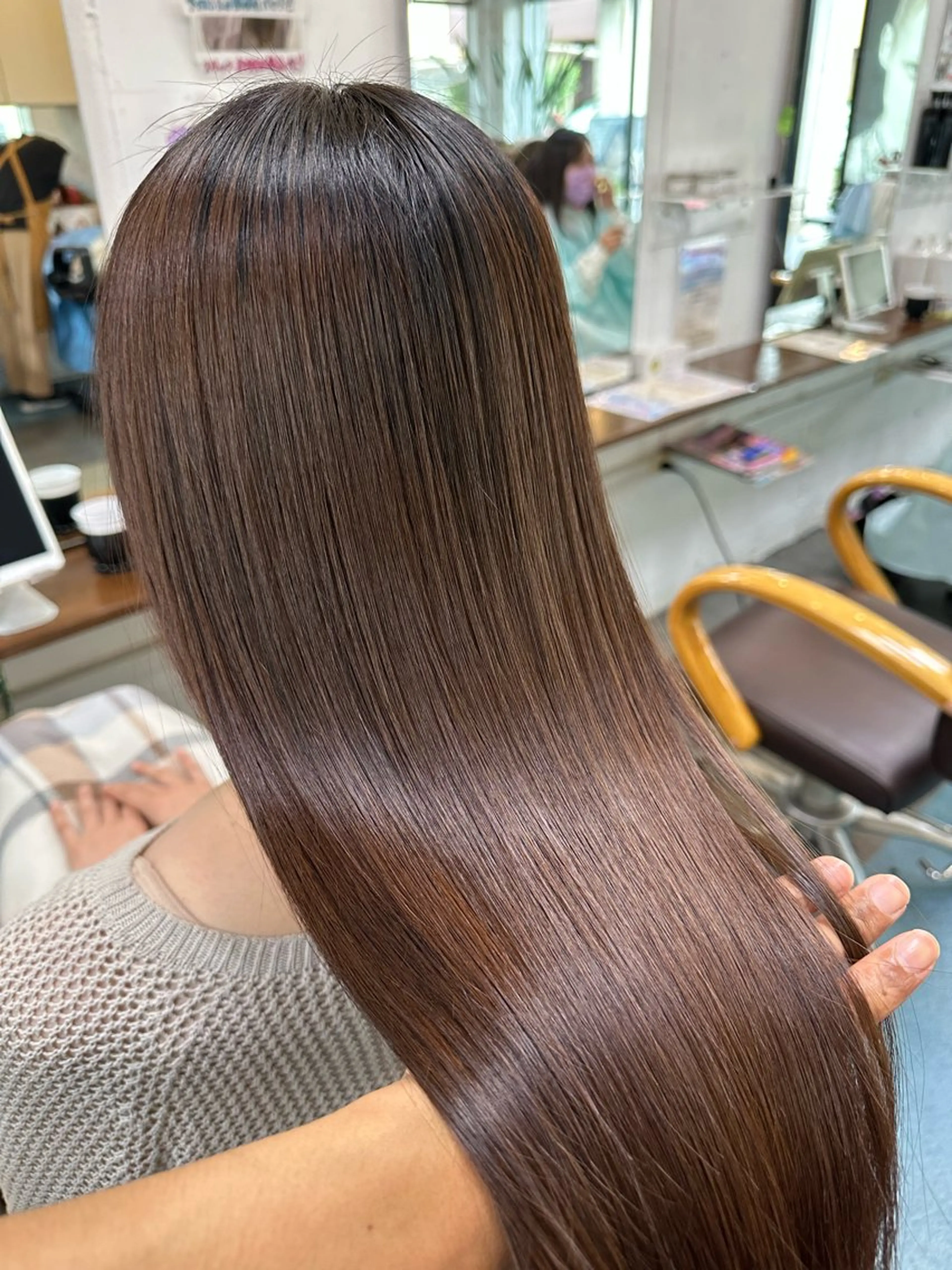 ロング カラー 髪質改善 カット ヘアカラー トリートメント 【髪質改善】に特化 オリーブオイルクラブのヘアスタイル