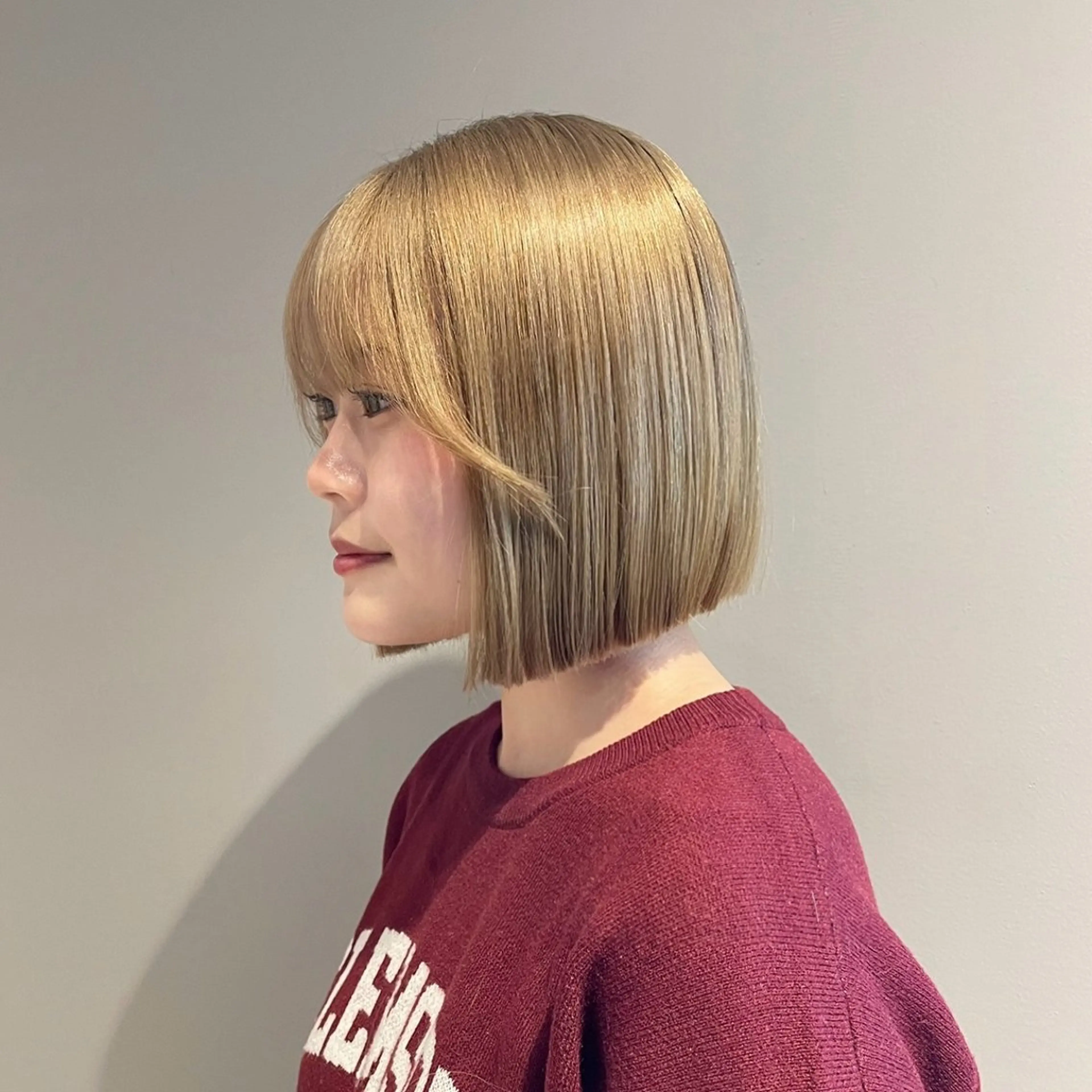 ショート ボブ カット ヘアカラー トリートメント Mimi🎀 ボブ/暖色/ベージュのヘアスタイル