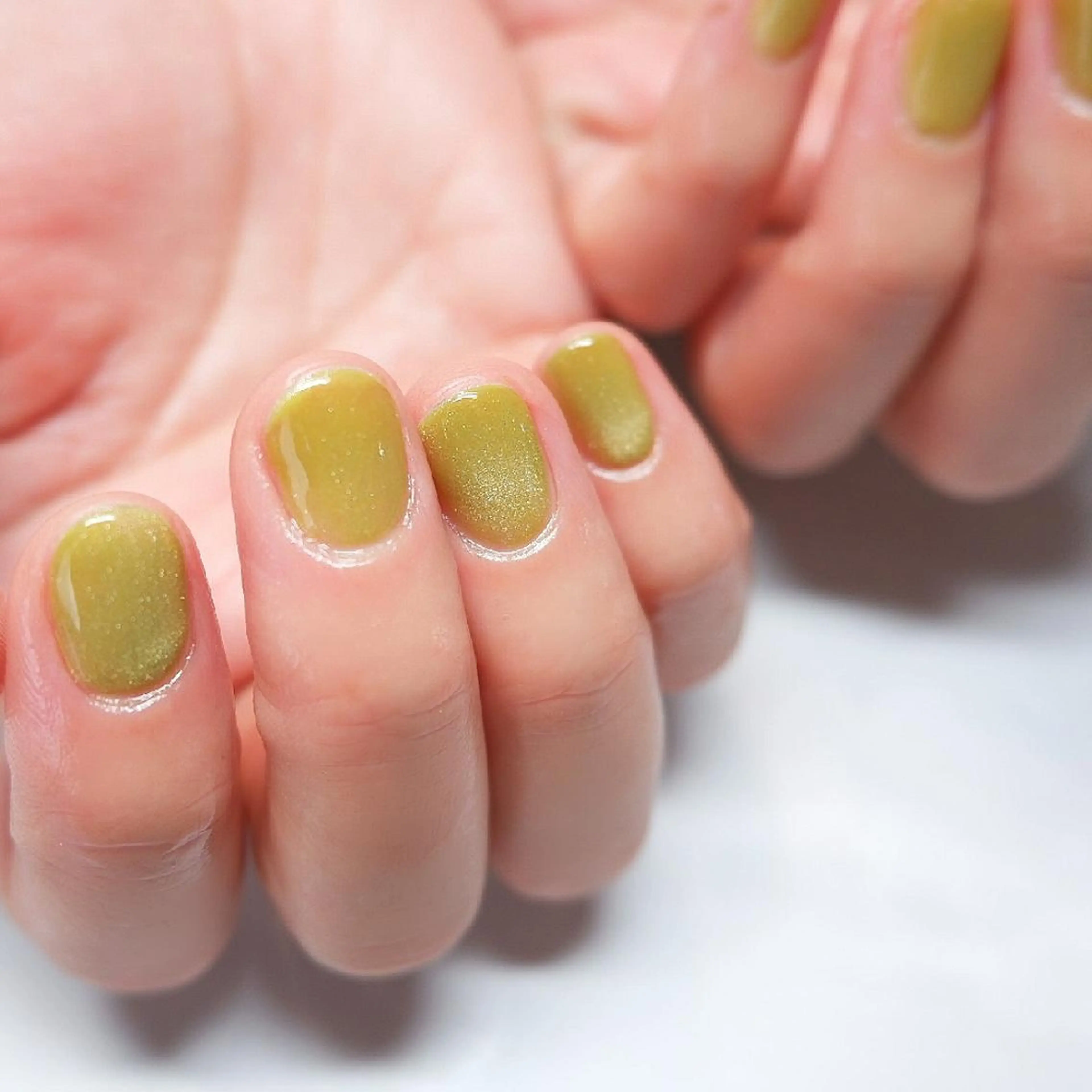 ネイル マグネットネイル シンプルネイル 黄色 ハンドネイル MASH UP ROOM のネイルデザイン