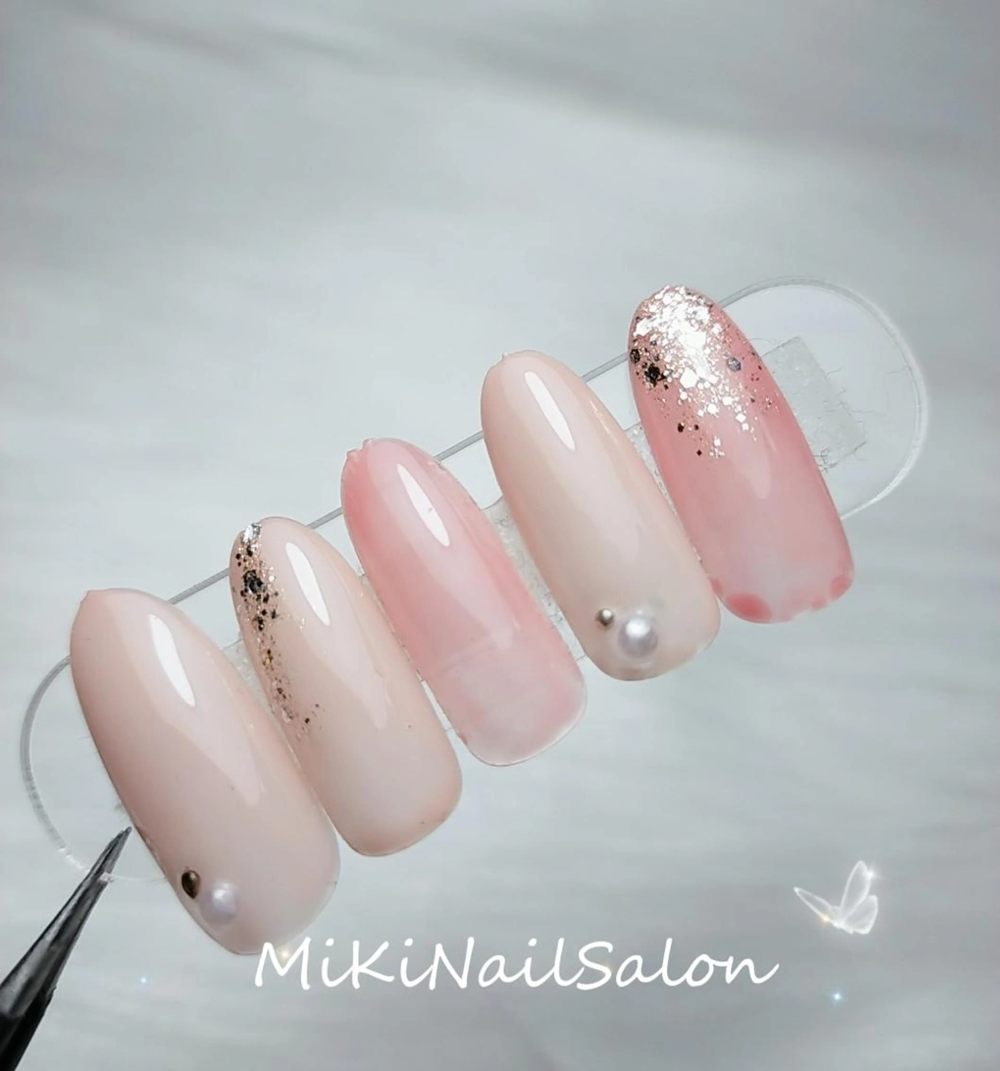 ネイル 長さ出し ジェルネイル 持ち込み ワンカラーネイル 春ネイル ハンドネイル 🎀Yumi✨ 長さ出し専門のネイルデザイン