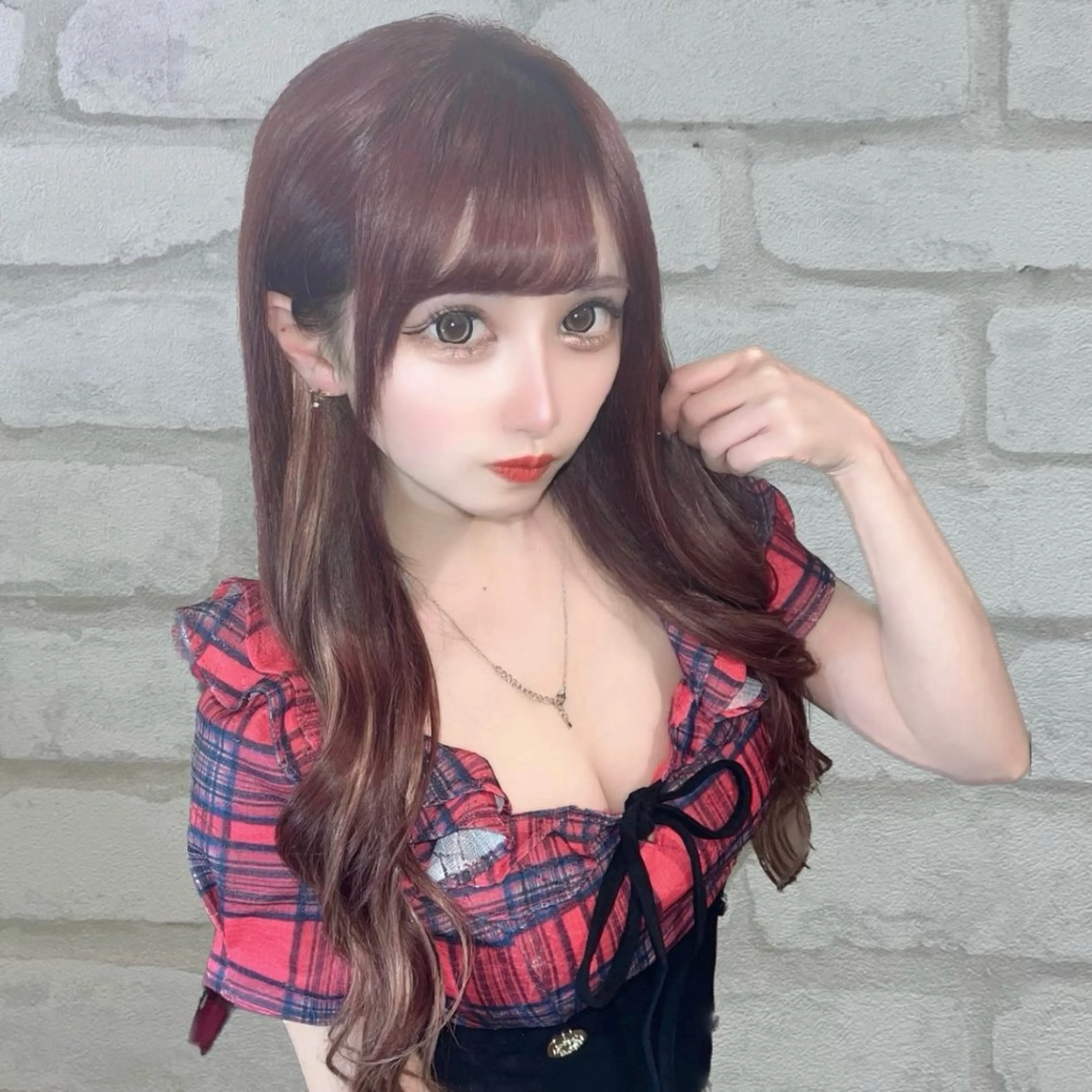 ロング カラー ボルドーカラー 🦋エクステ🦋 TOMOKAのヘアスタイル