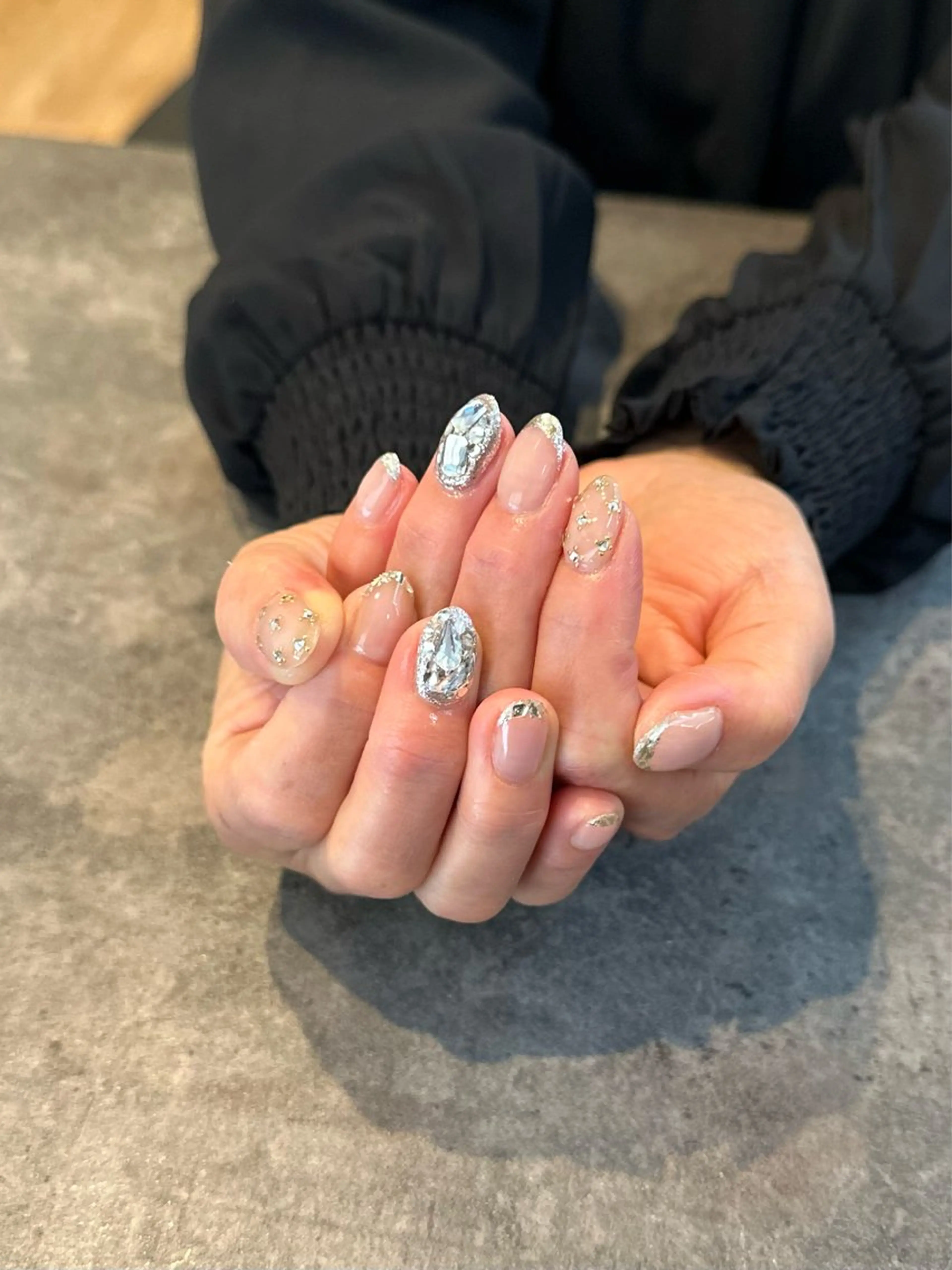 ネイル フラワーネイル 大理石ネイル(マーブル) ニュアンスネイル シンプルネイル nail salon amanoのネイルデザイン