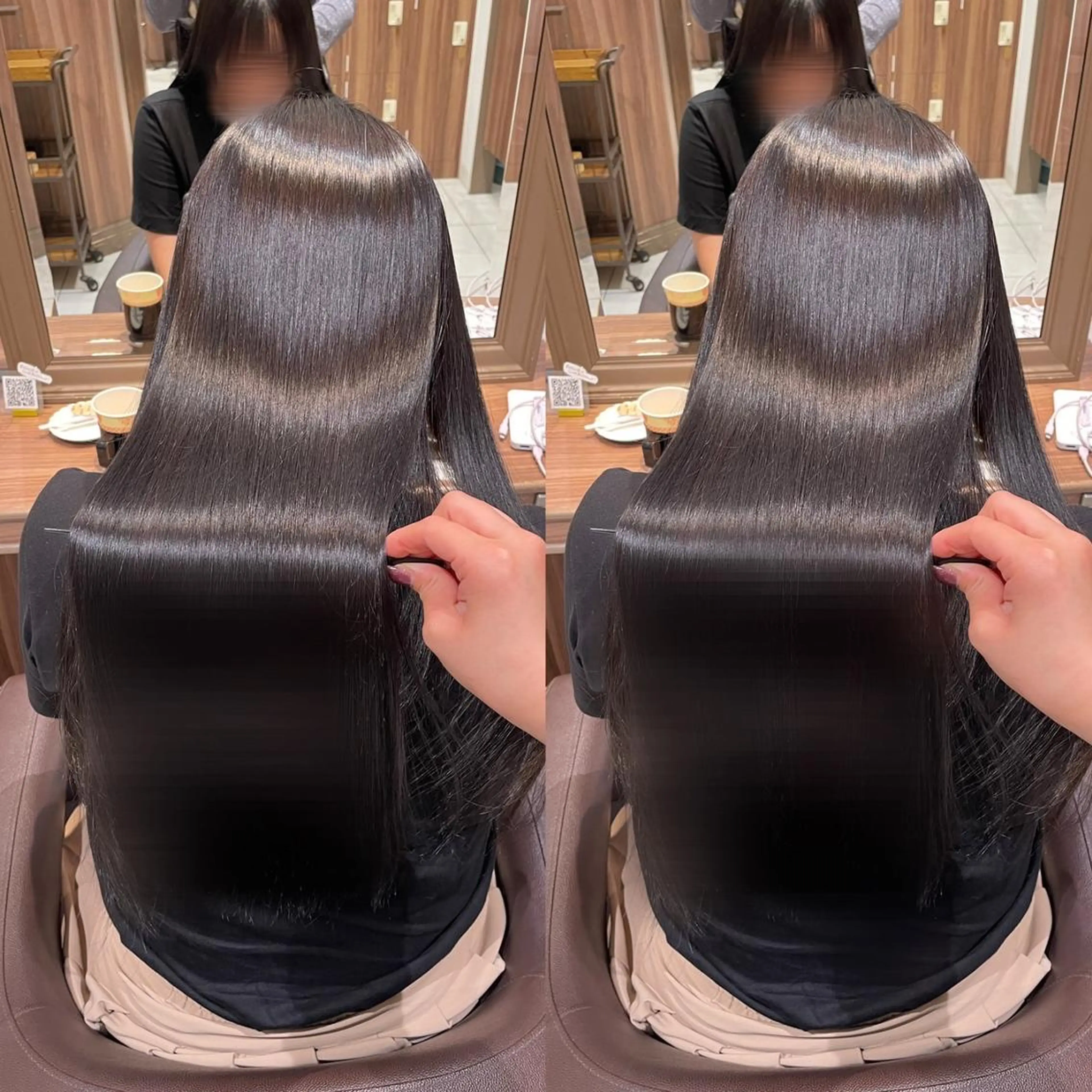 ✂️カット✂️+💎プレミアム美髪縮毛矯正💎+🫧毛髪補修トリートメント🫧の写真