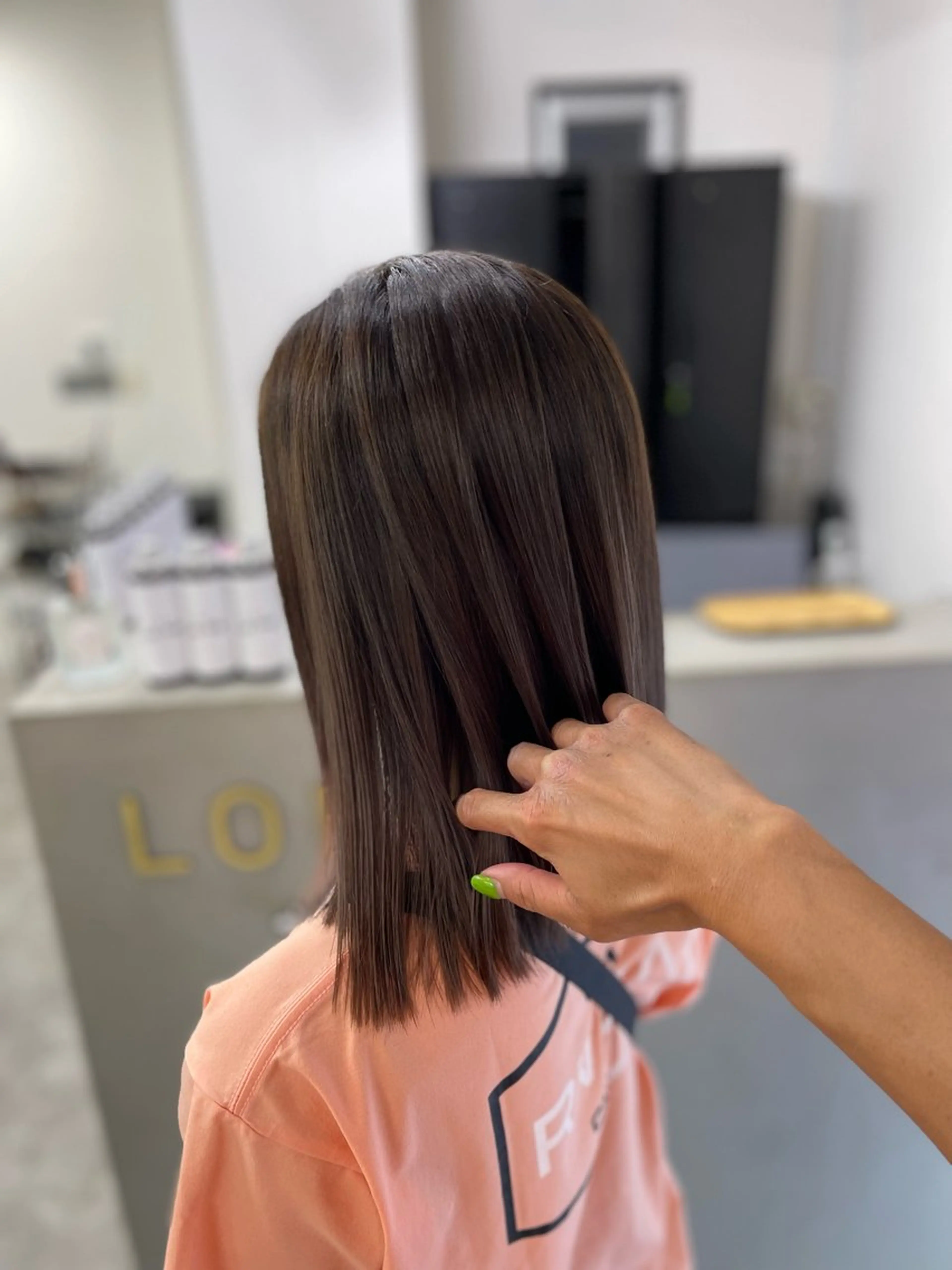 ミディアム カラー バレイヤージュ ベージュカラー レイヤーカット LOBY浦添店所属・LOBY浦添店 NABEのその他イメージ