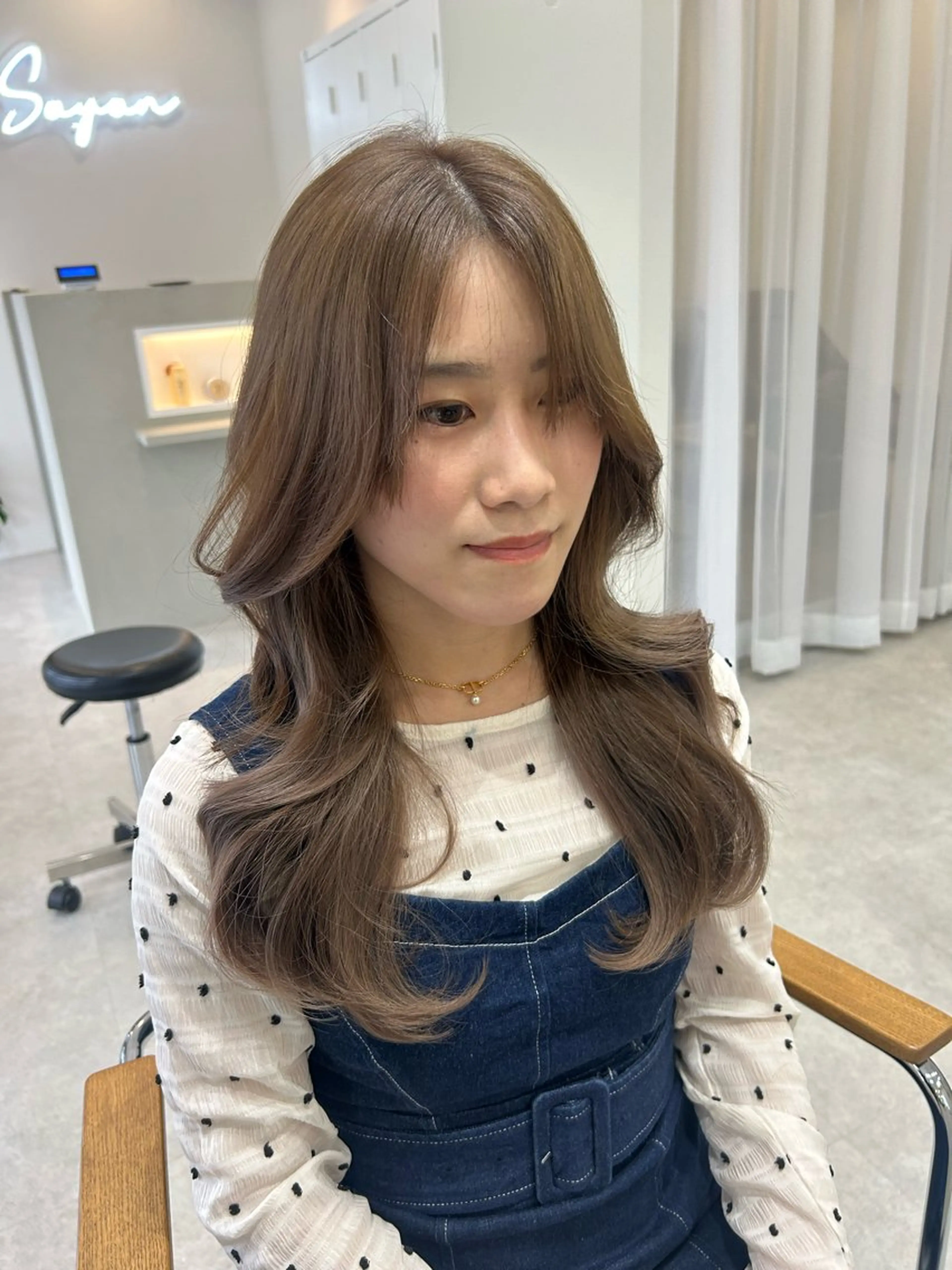 ロング カラー 韓国風ヘア レイヤーカット SOYON豊田市駅店 MIYUのヘアスタイル