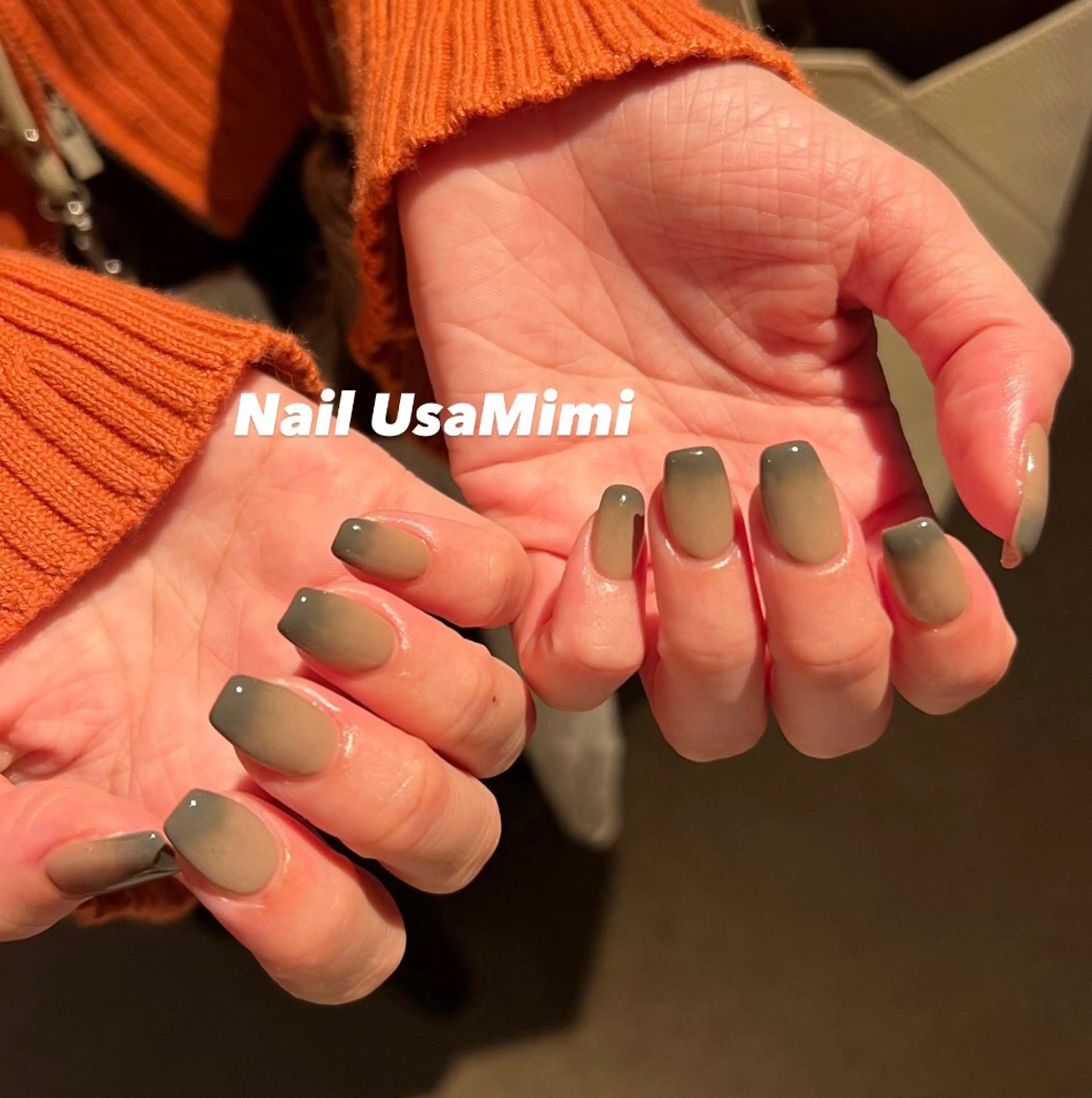 ネイル フットネイル ジェルネイル マグネットネイル 持ち込み ニュアンスネイル 本町ネイルNail UsaMimiのネイルデザイン