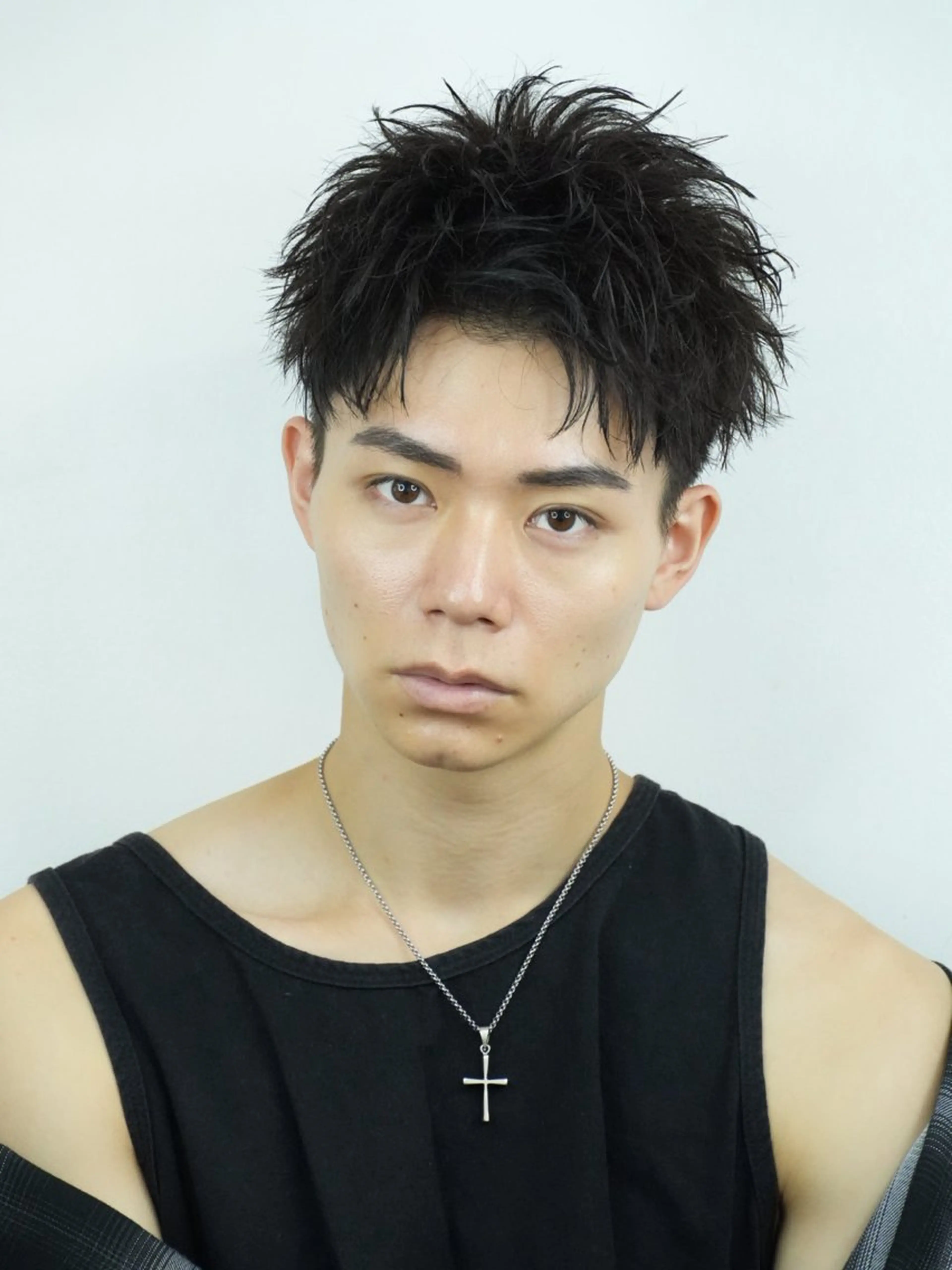 ショート パーマ メンズ カット パーマ トリートメント ヘアセット メンズヘア fifth前比嘉💥のヘアスタイル