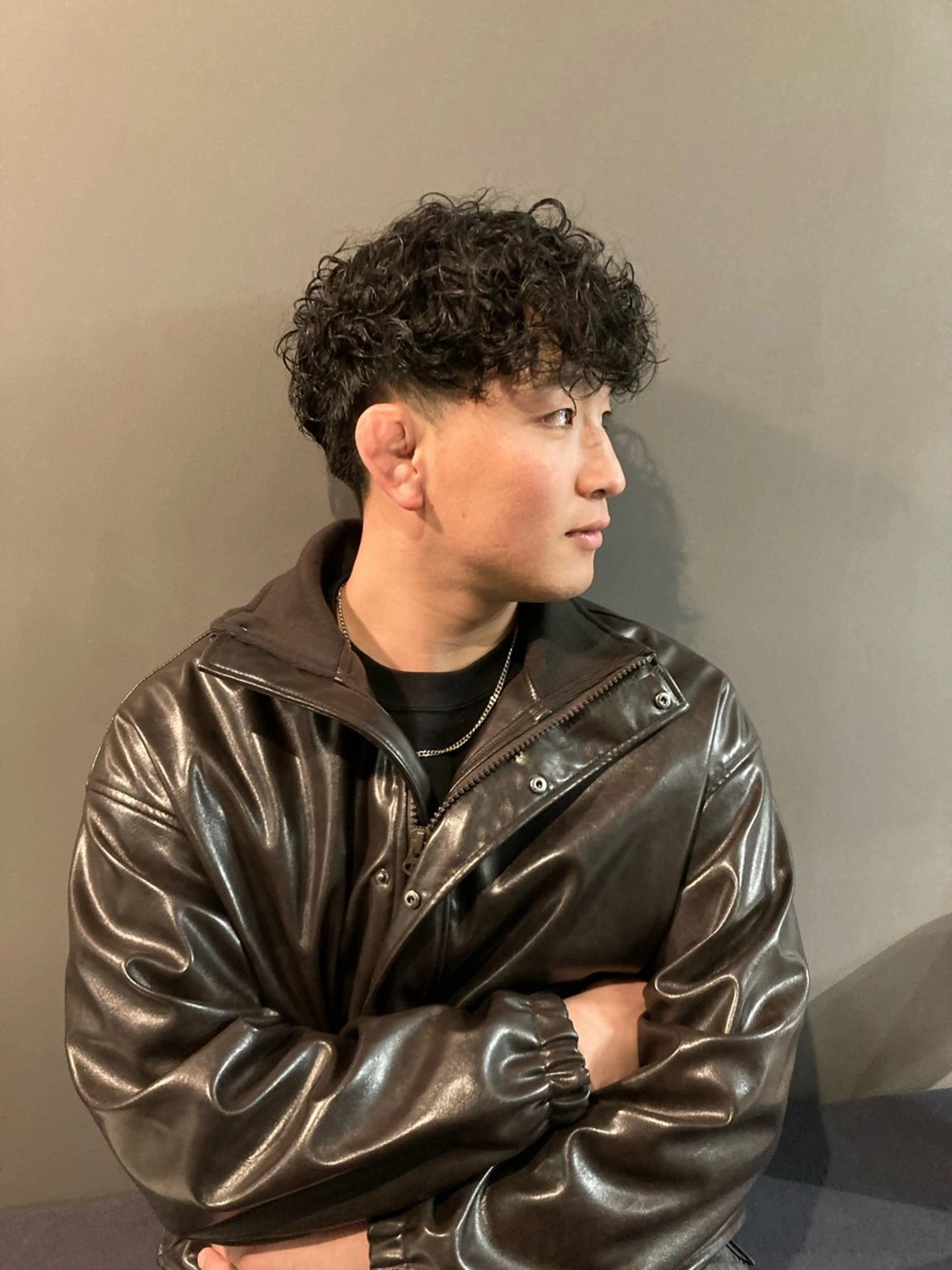 ショート パーマ メンズ マッシュ メンズパーマ プードルパーマ プードルパーマ MAKI渋谷 【カットモデル募集】のヘアスタイル