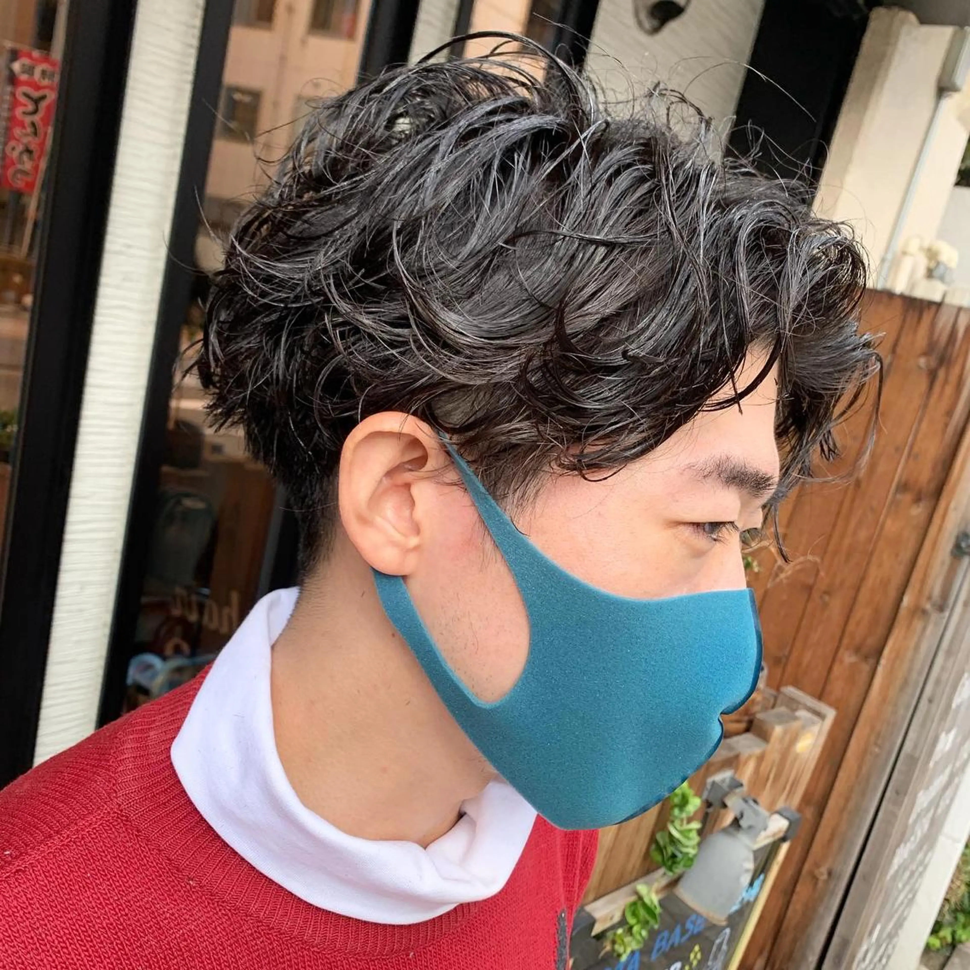 パーマ メンズ yoshi (高橋福博)のヘアスタイル