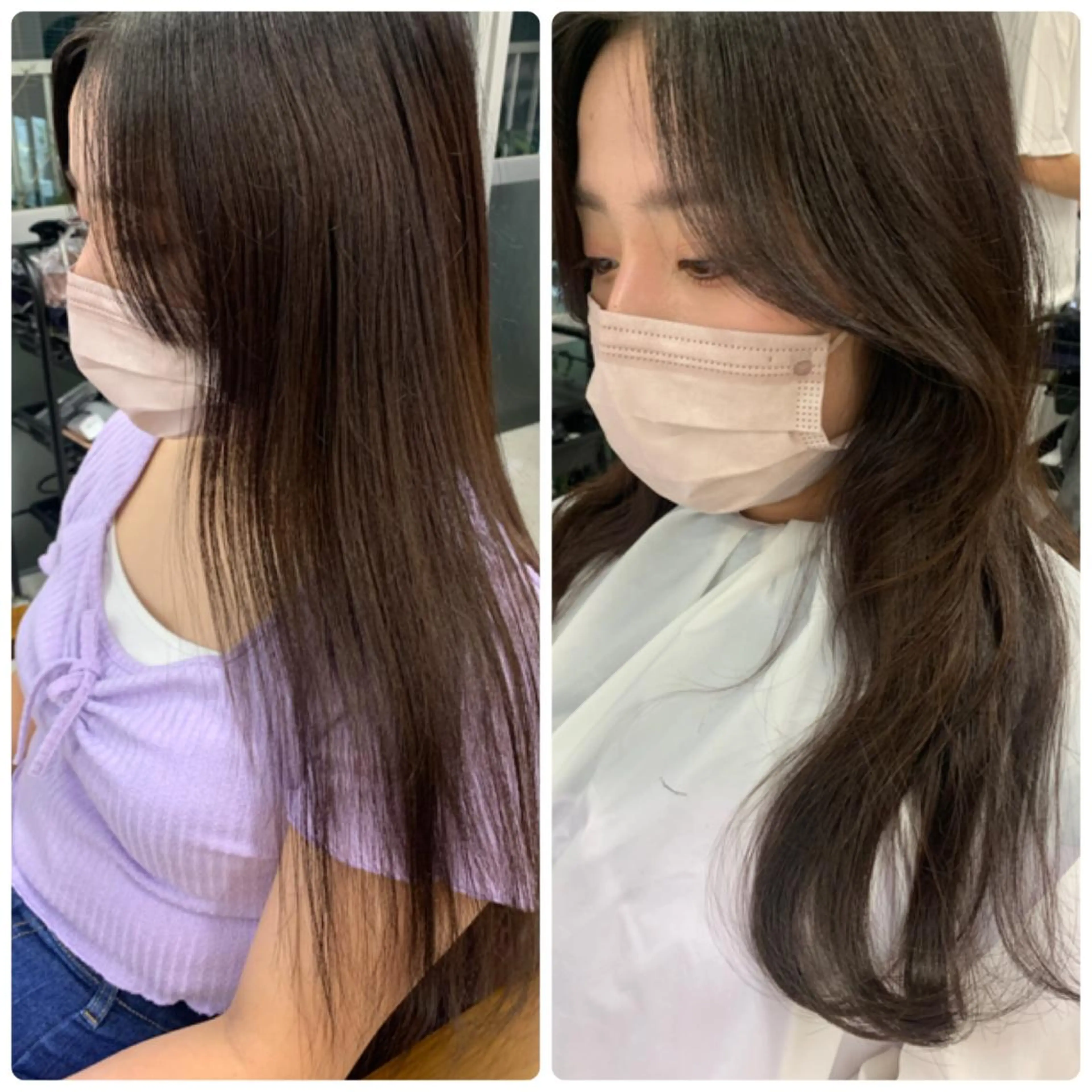 ミディアム カラー カット MARU レイヤー/ウルフのヘアスタイル