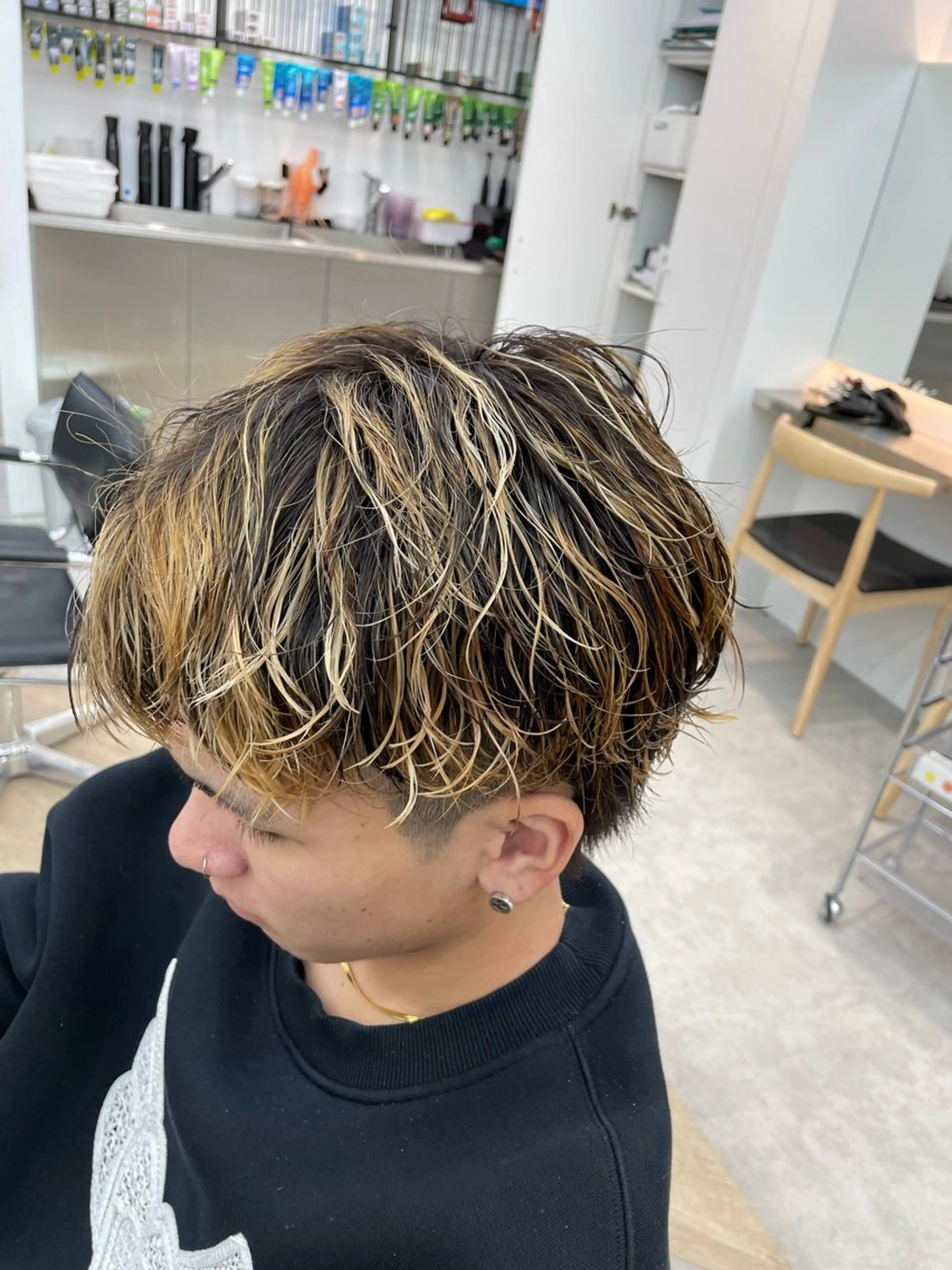 ショート パーマ メンズ fifth  SAKAE所属・山本千太 ✨メンズパーマ✨のヘアスタイル