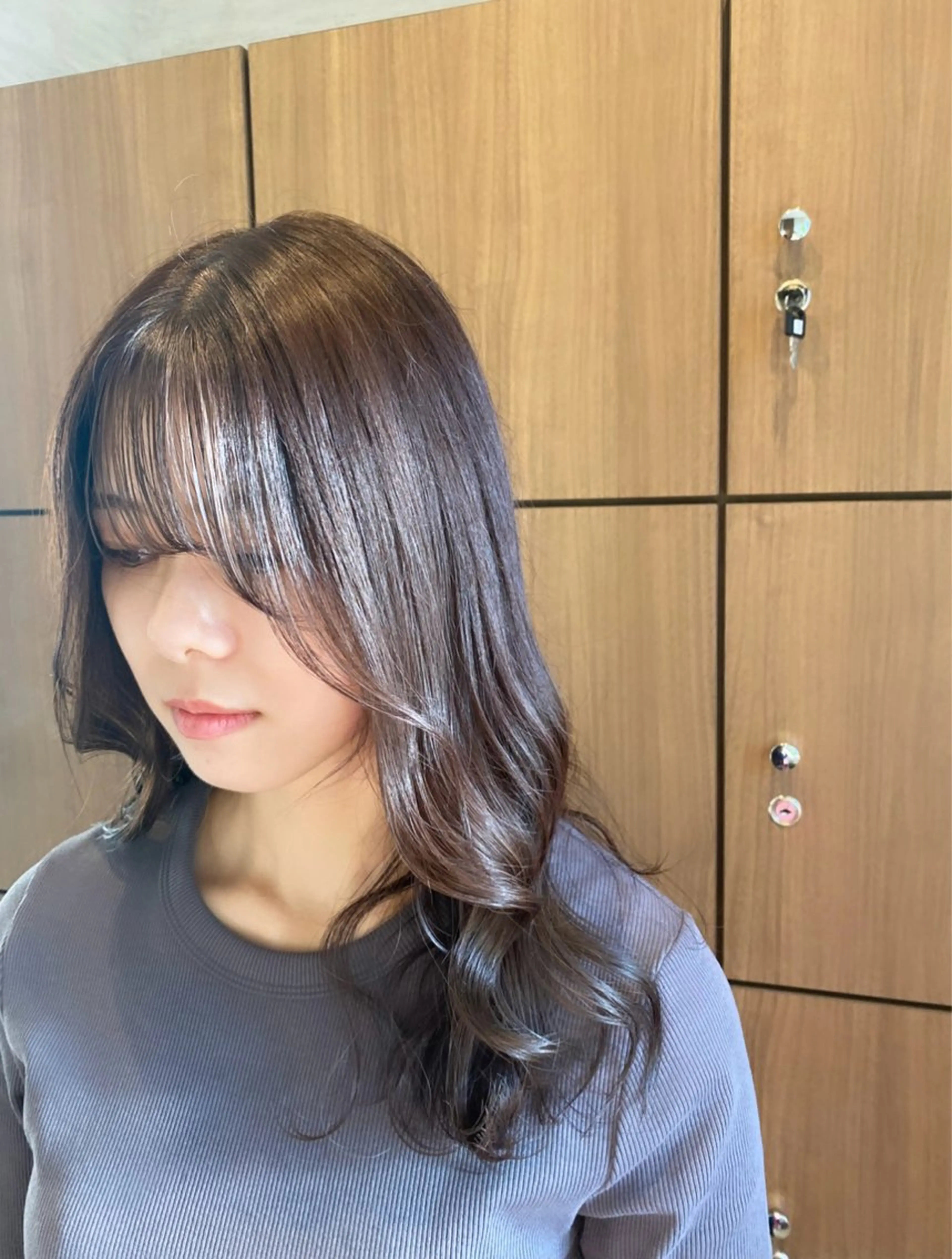 ロング 森 千風優のヘアスタイル