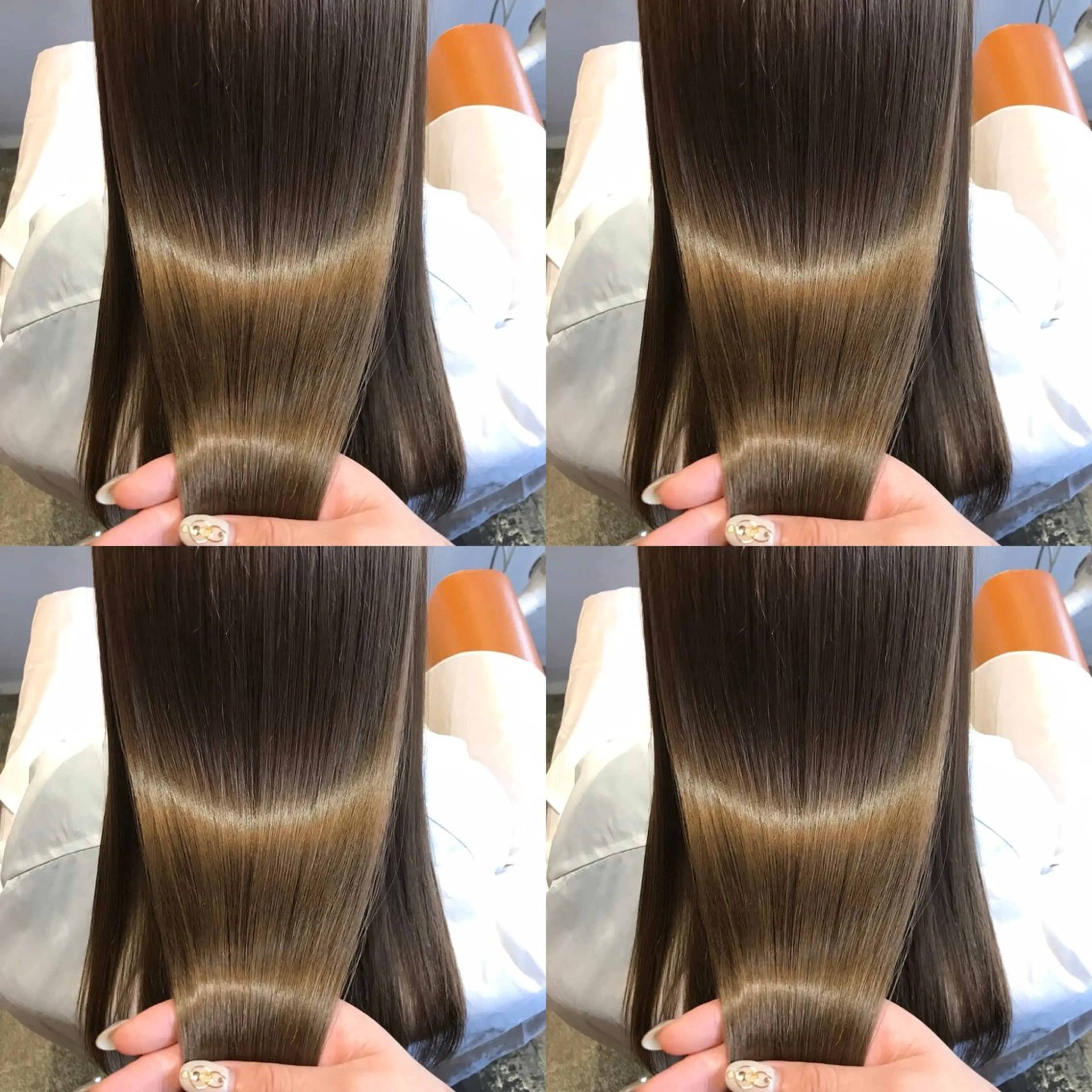 ロング カラー グレージュ オリーブグレージュ オリーブグレー 髪質改善 韓国レイヤー ×髪質改善✨純大のヘアスタイル