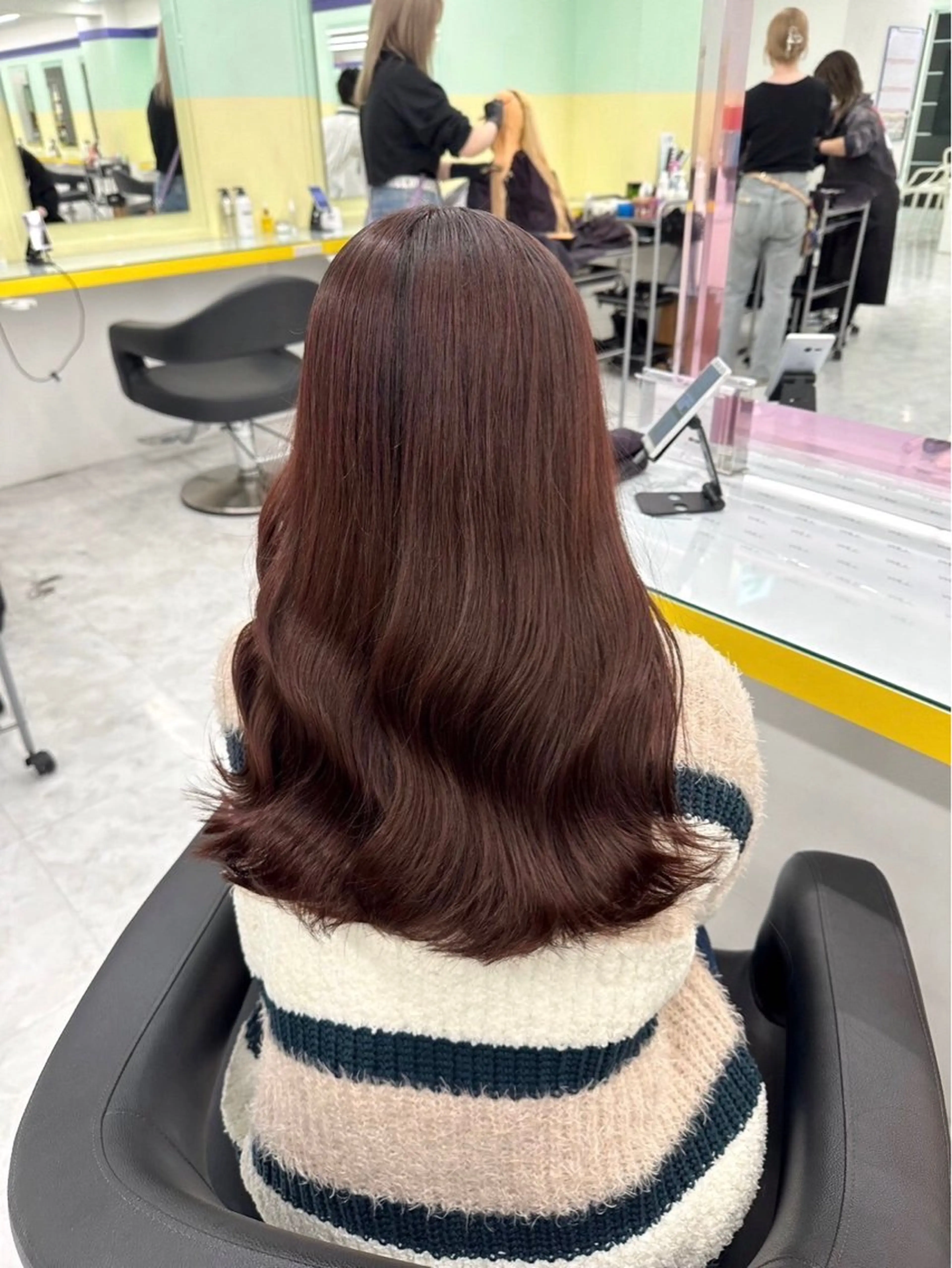 ロング カラー 髪質改善 ロング トリートメント カット ヘアカラー 🐺メンズパーマ マッシュ　あさひ🐺のヘアスタイル
