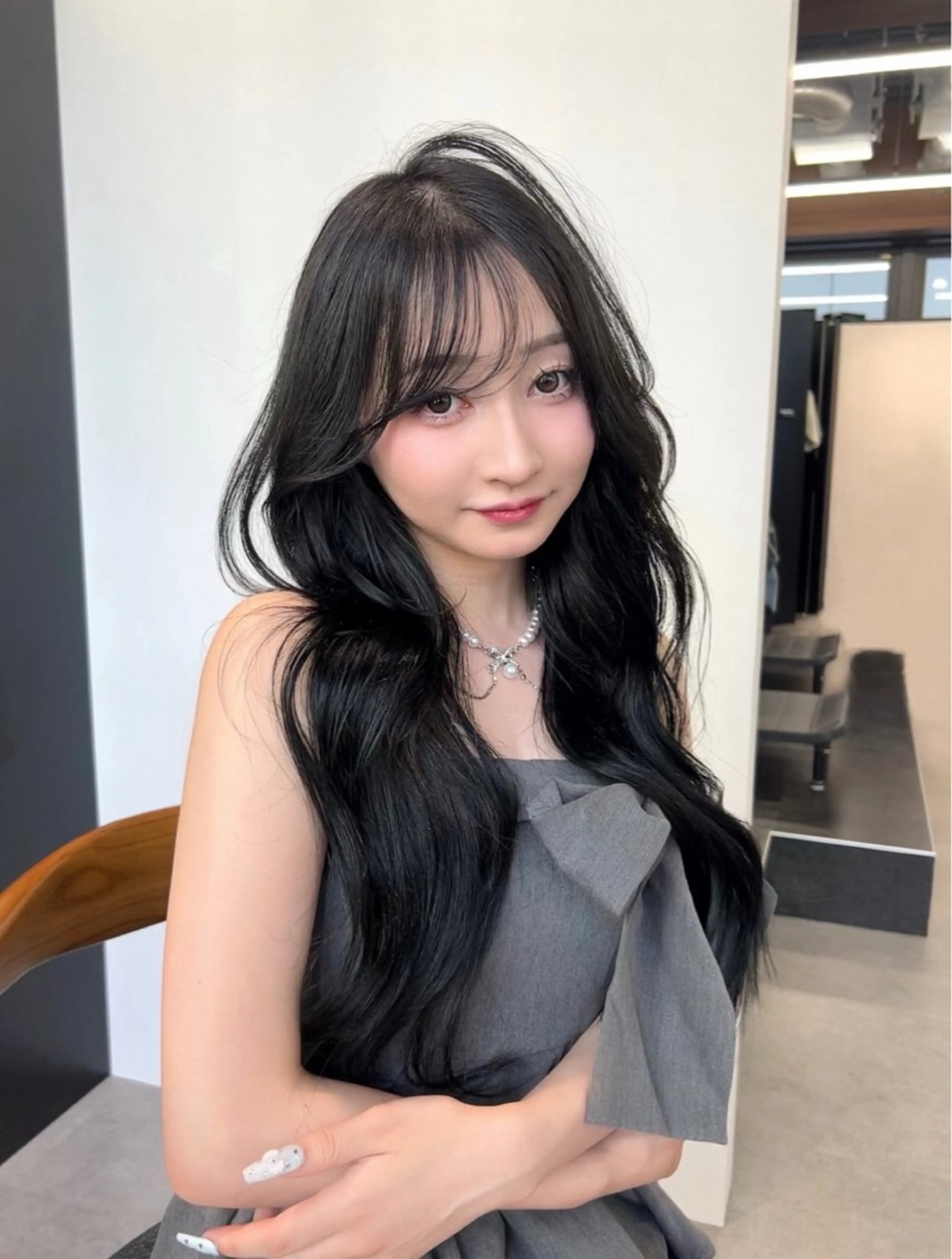 8月限定🎀艶カラー+1stトリートメント(ボブ、ショートも可)の写真