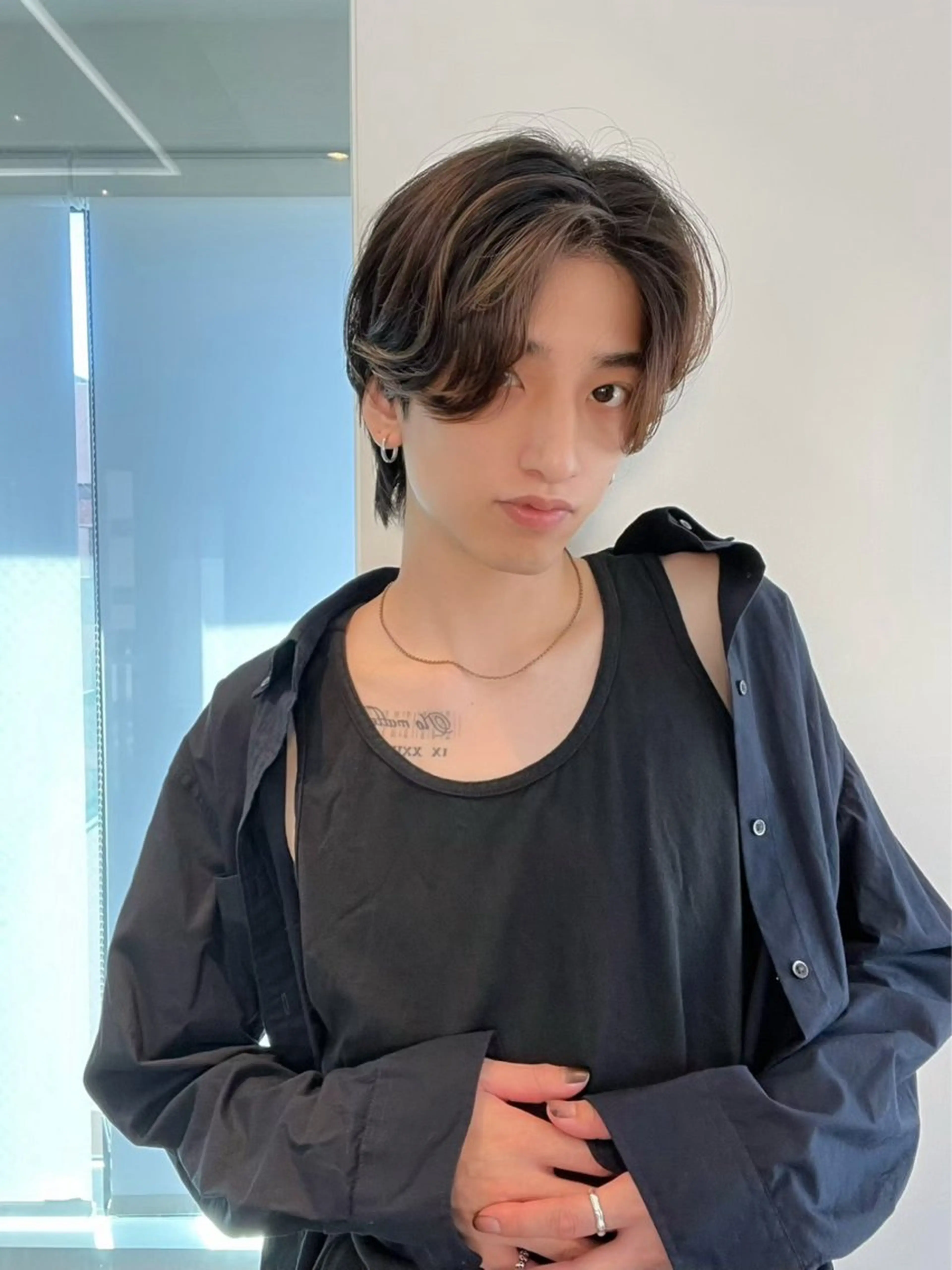 メンズカット×ニュアンスパーマの写真