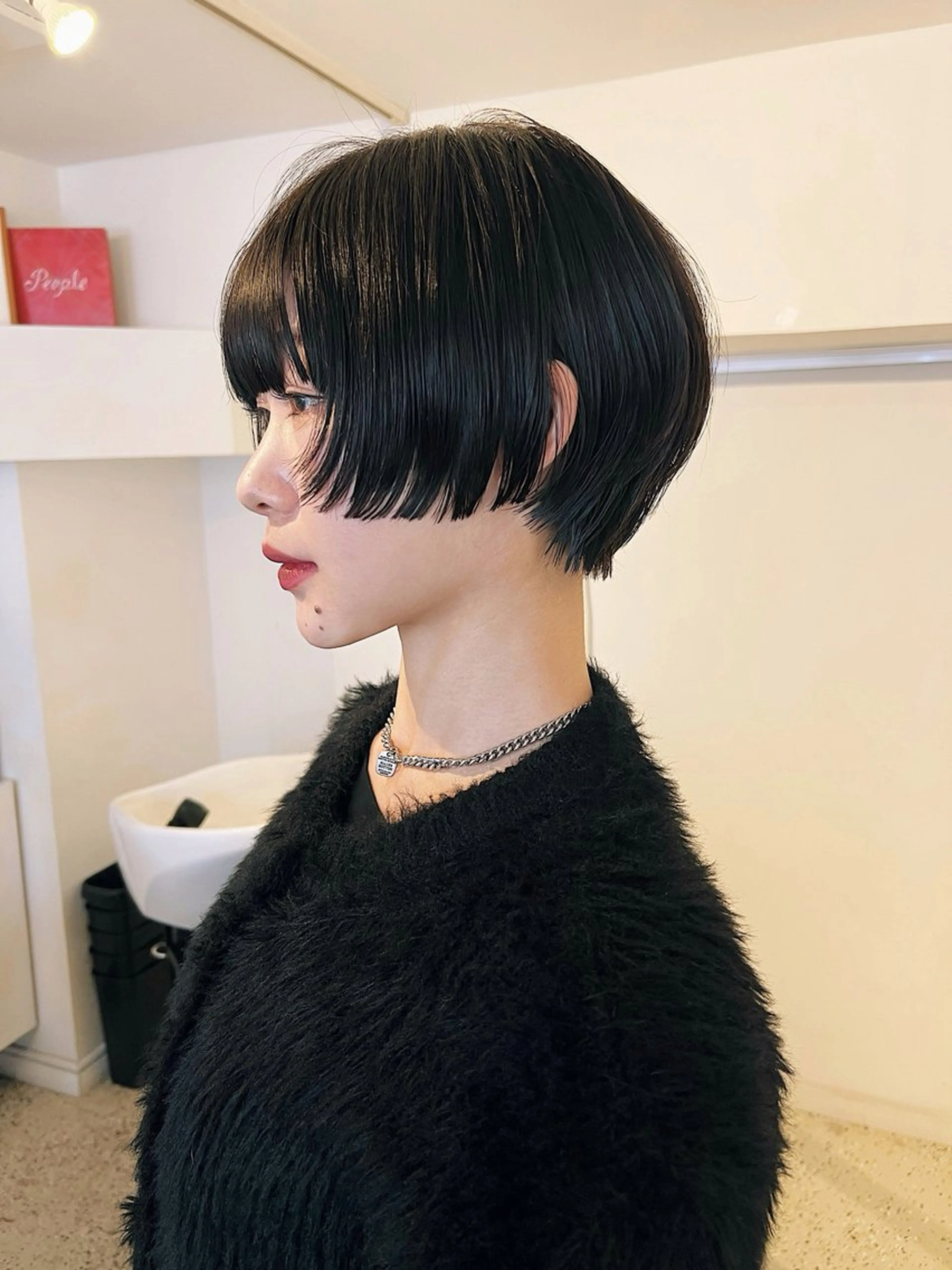 ショート カット ヘアカラー トリートメント ボブ/艶髪カラー Fukaのヘアスタイル
