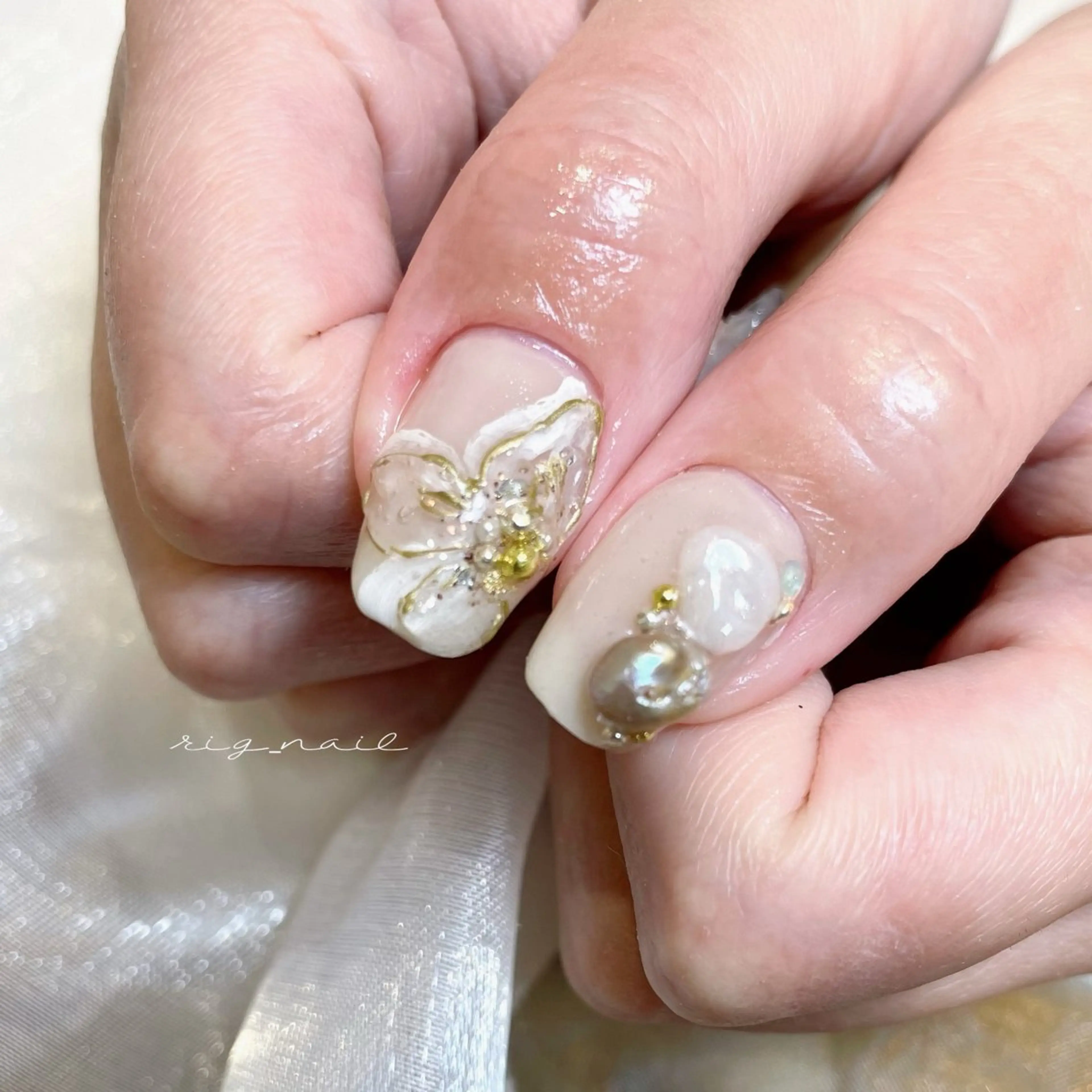 ネイル ハンドネイル rig nail草加店所属・松本 紋世のネイルデザイン