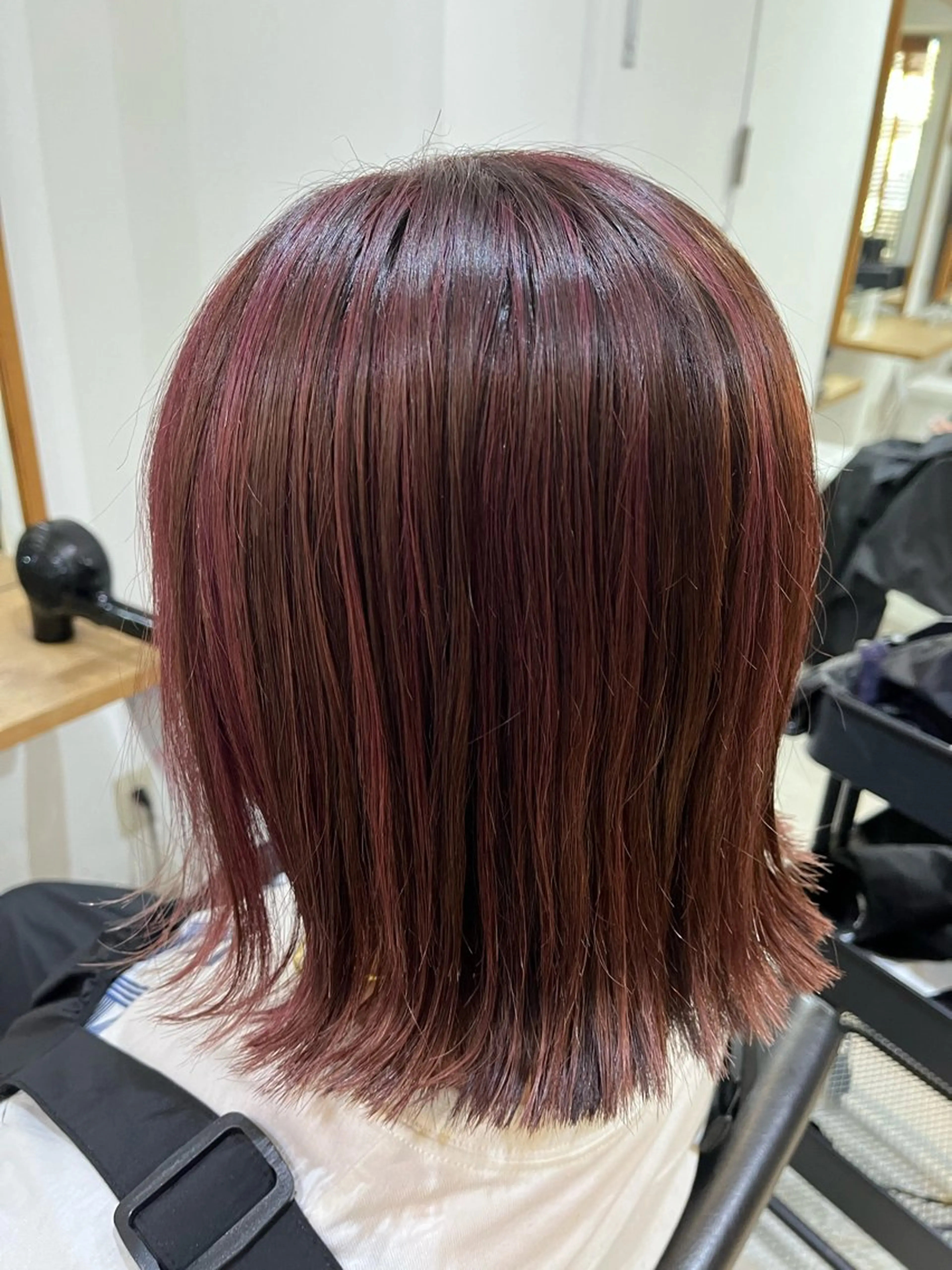 ミディアム カラー ✨🎨ブリーチなし 透明感カラー✨美友のヘアスタイル