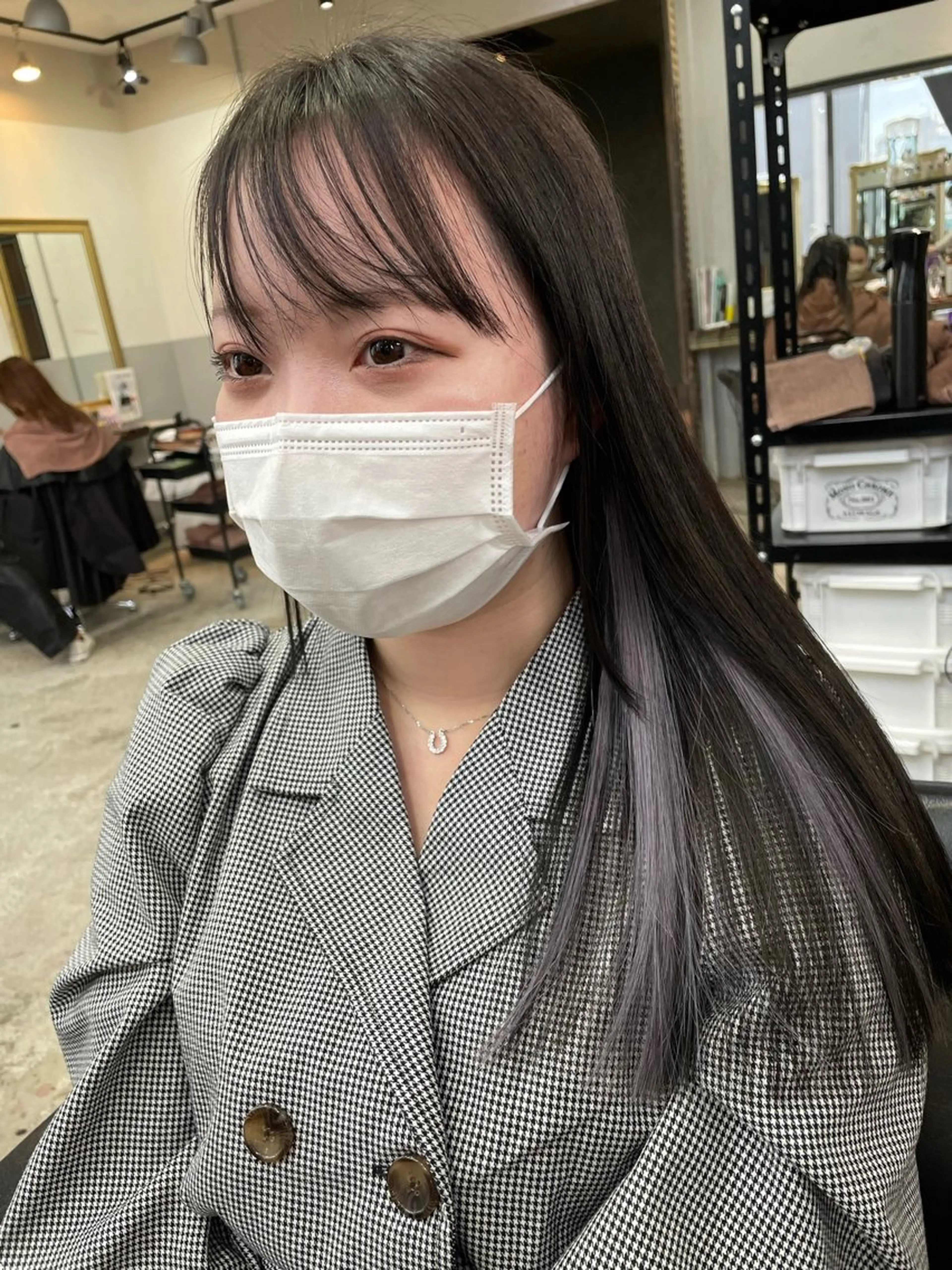 セミロング 大内 志穂のヘアスタイル