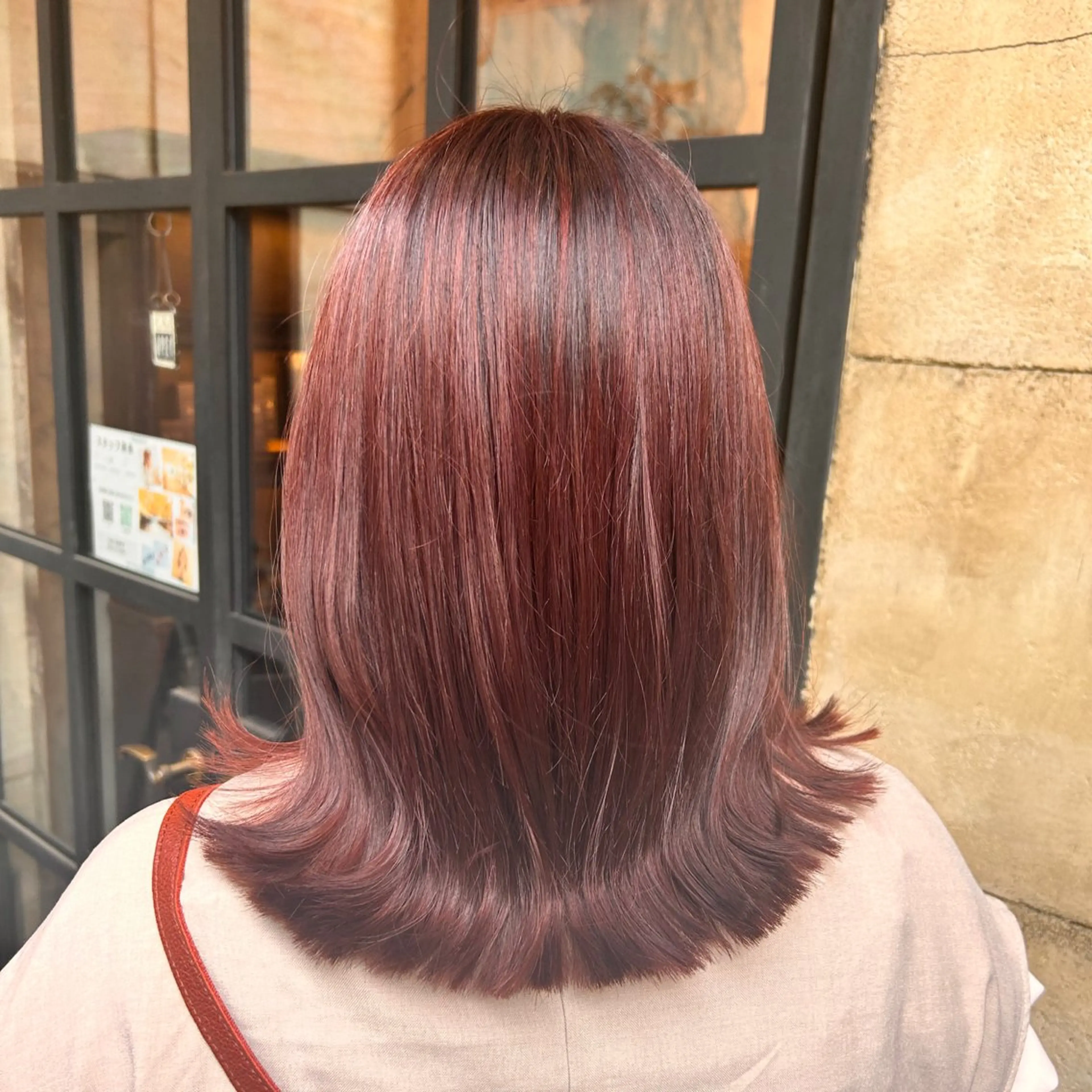 ミディアム カラー レッドカラー トリートメント ヘアカラー Reir吉祥寺所属・ナチュラルカラー 🪄🧸✨れなのヘアスタイル