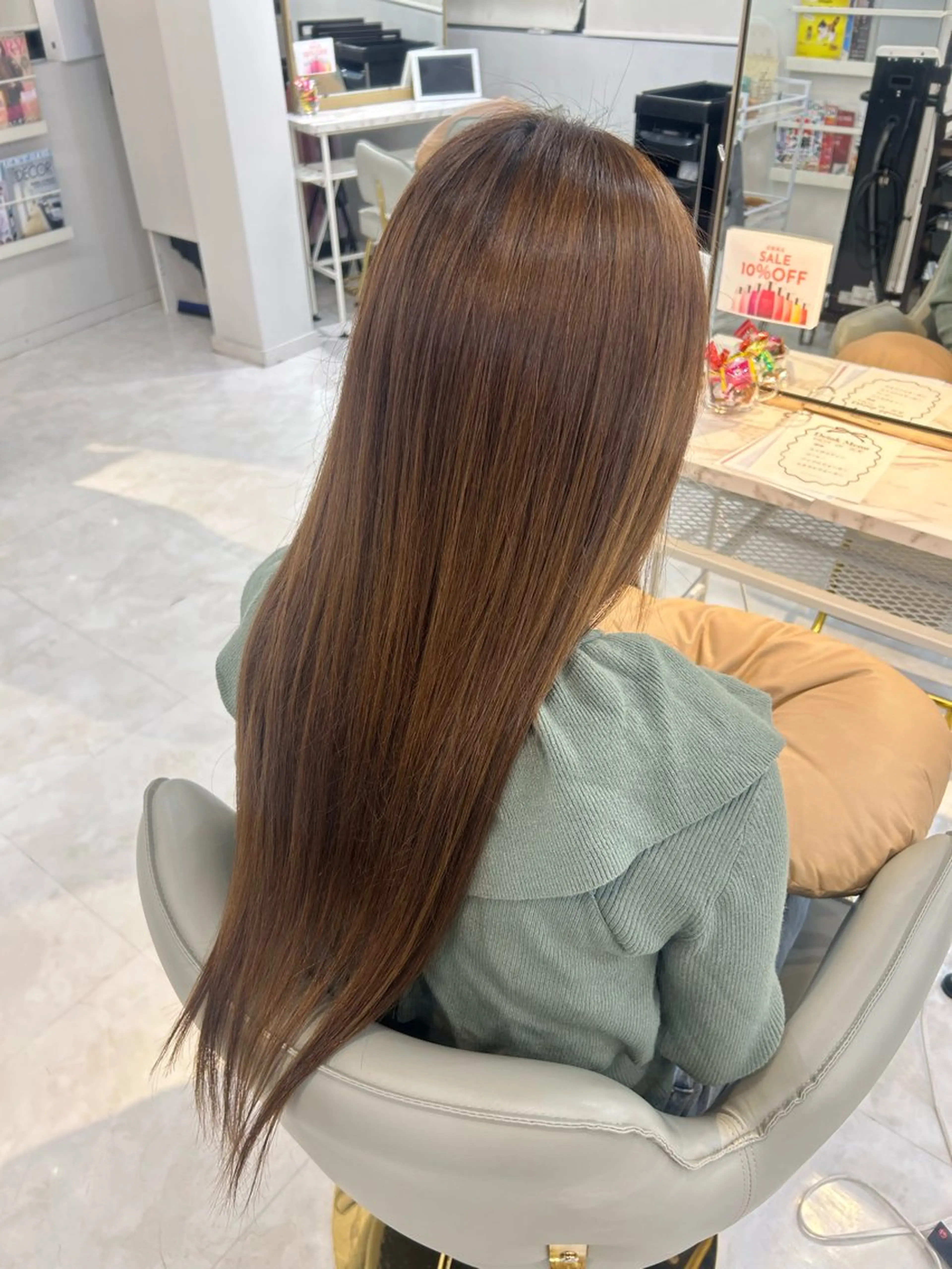 ロング トリートメント 柔らかカラー🤎 luna🧸🤎のヘアスタイル