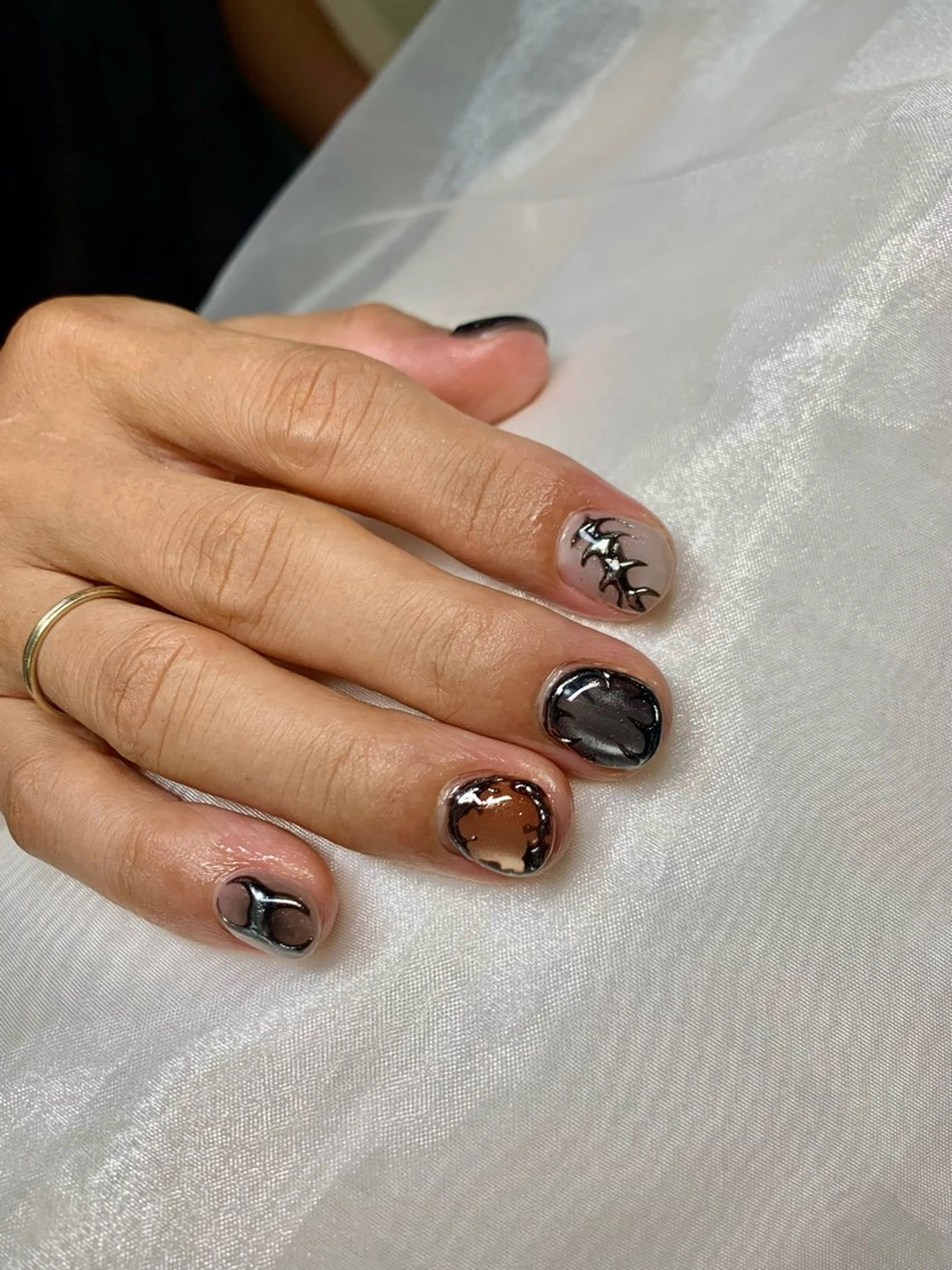 ネイル アートネイル チークネイル 長さ出し フットネイル フレンチネイル Lily nails studio所属・Lily nails studioのネイルデザイン