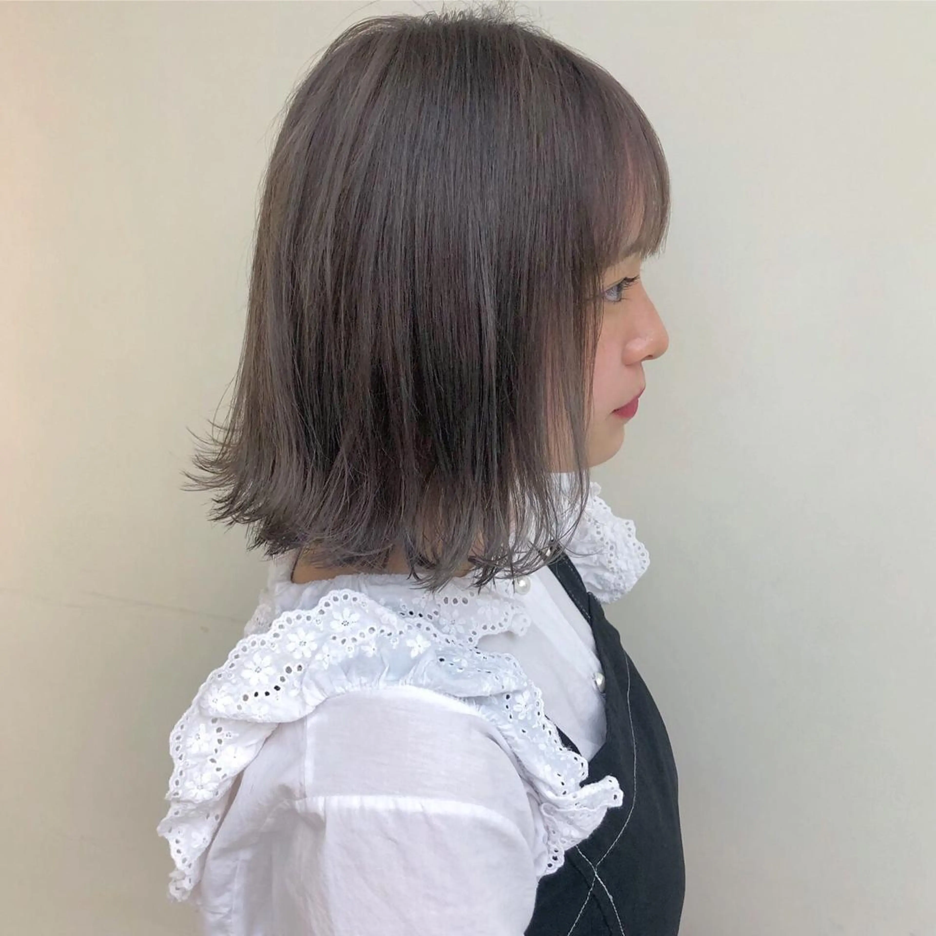 カラー ブリーチ ケアブリーチ ダブルカラー イヤリングカラー ハイライトカラー ulu名古屋栄所属・落合しほ/韓国ヘア/ 髪質改善/縮毛矯正のヘアスタイル