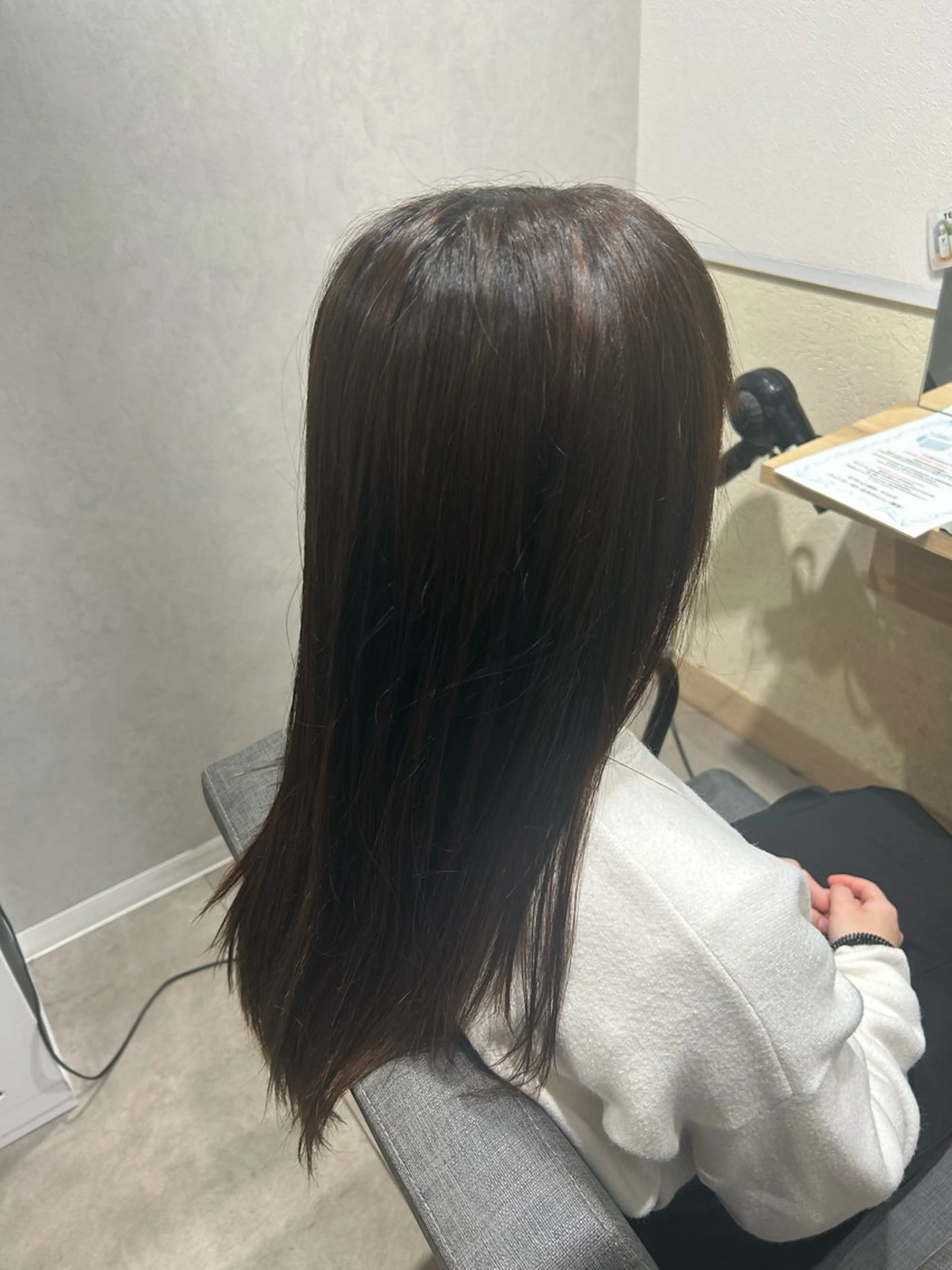 ロング 縮毛矯正 トリートメント VIE.ORNER 土気🍀小岩井樹のヘアスタイル
