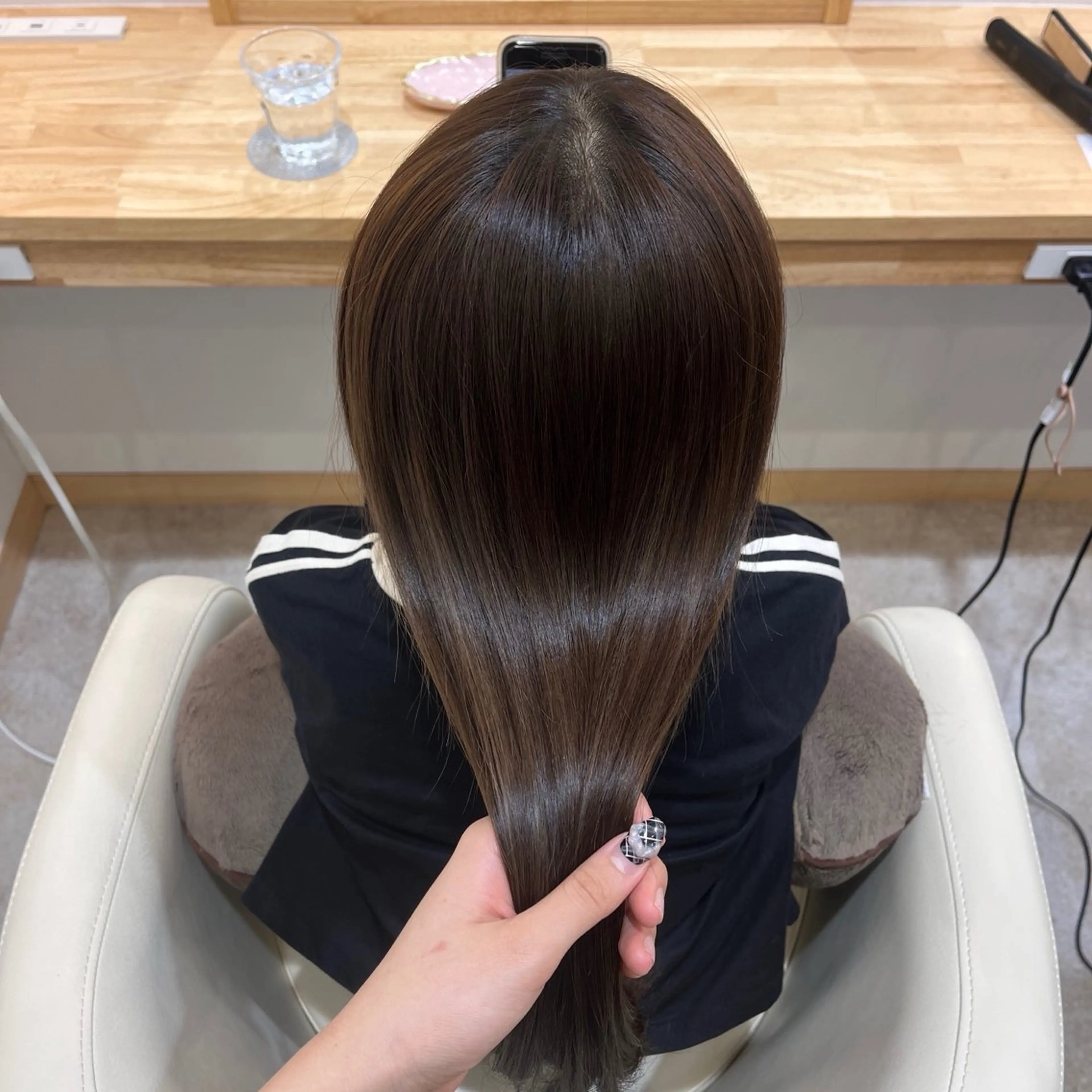 ロング カラー 望愛/レイヤー/ハイ トーン/デザインのヘアスタイル