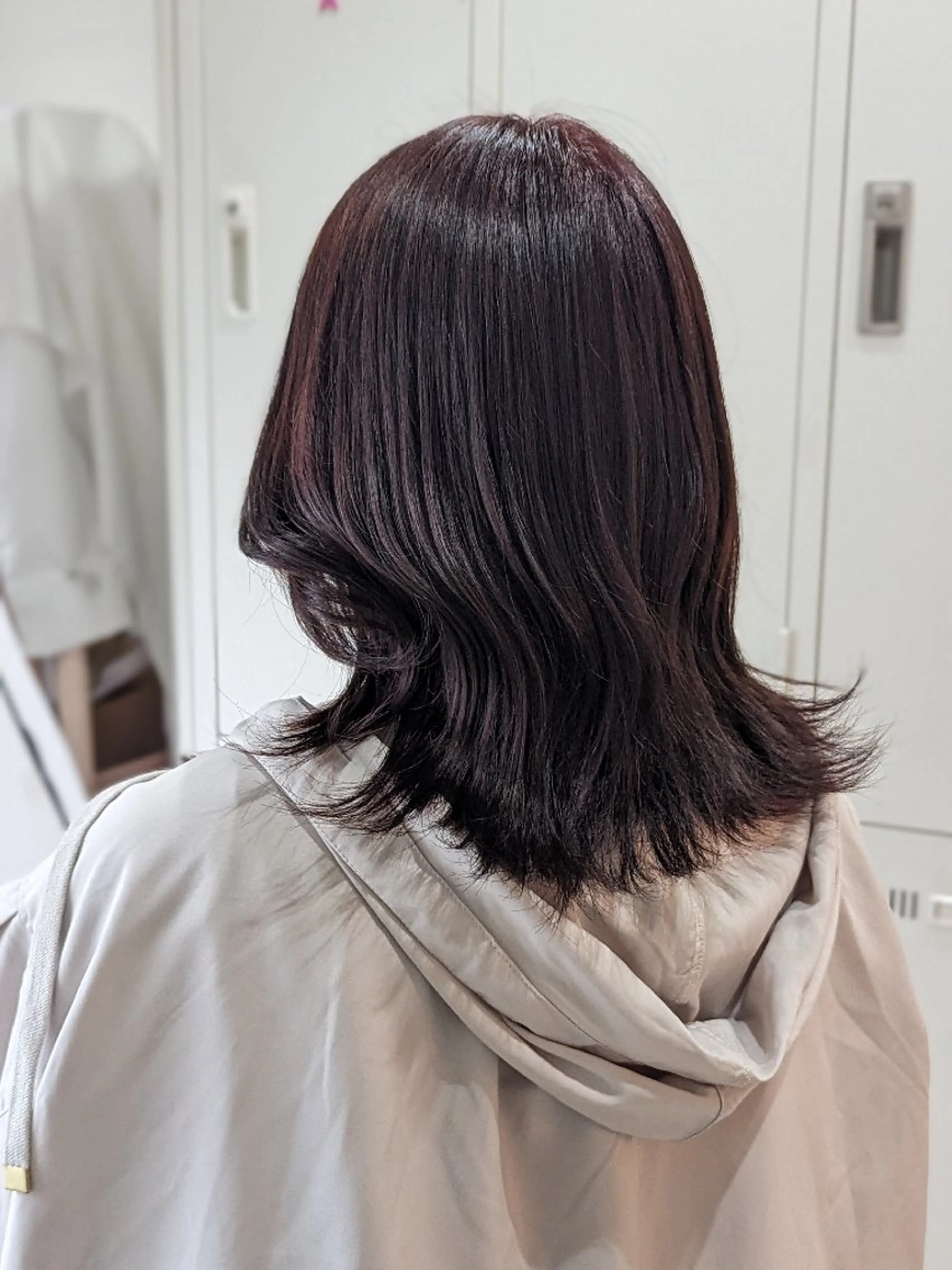 ミディアム カラー ピンクカラー 🩶MIYU🩶 うるつやカラー୨୧のヘアスタイル