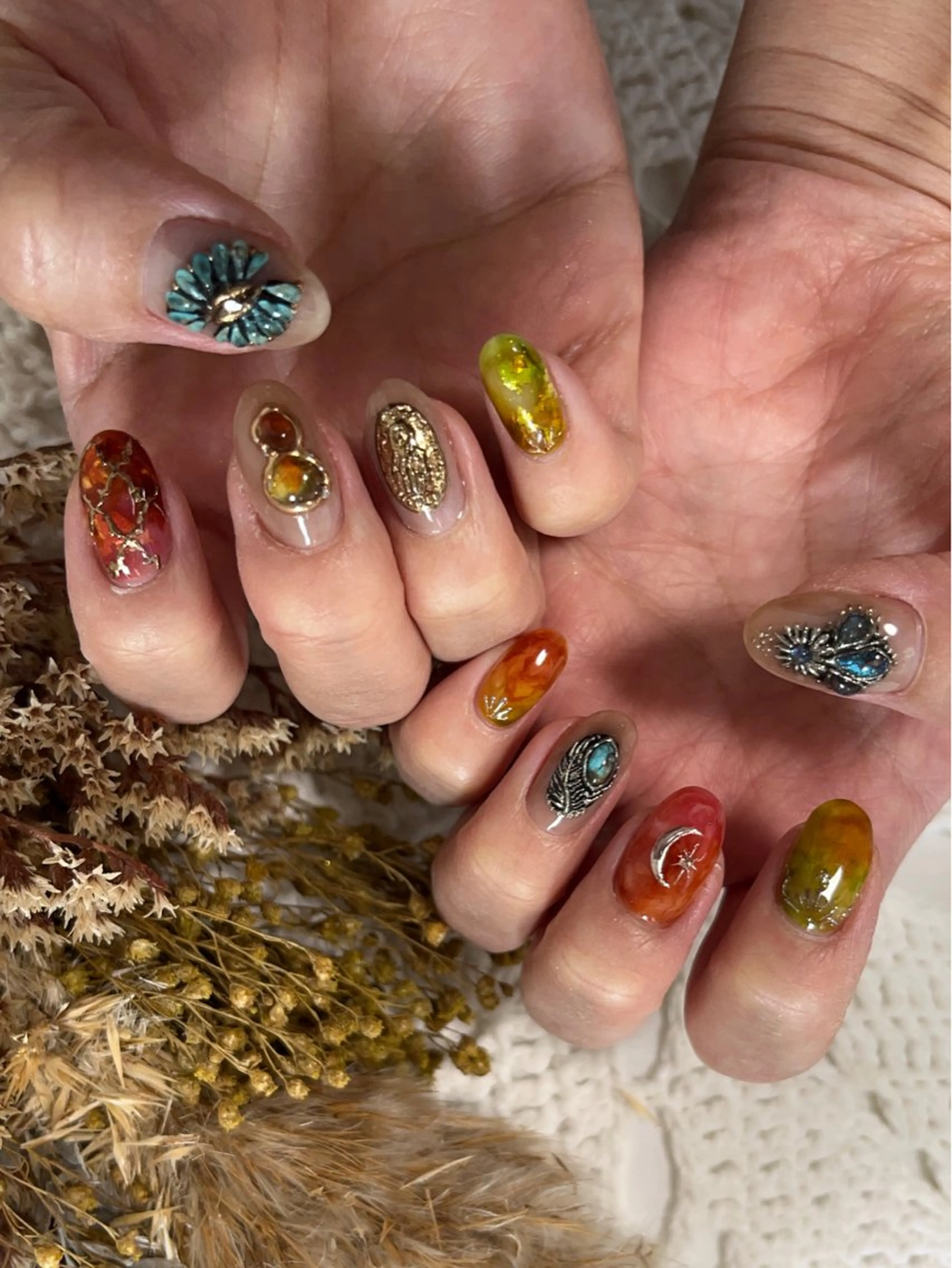 ネイル ハンドネイル Nailsalon E's cafeのネイルデザイン