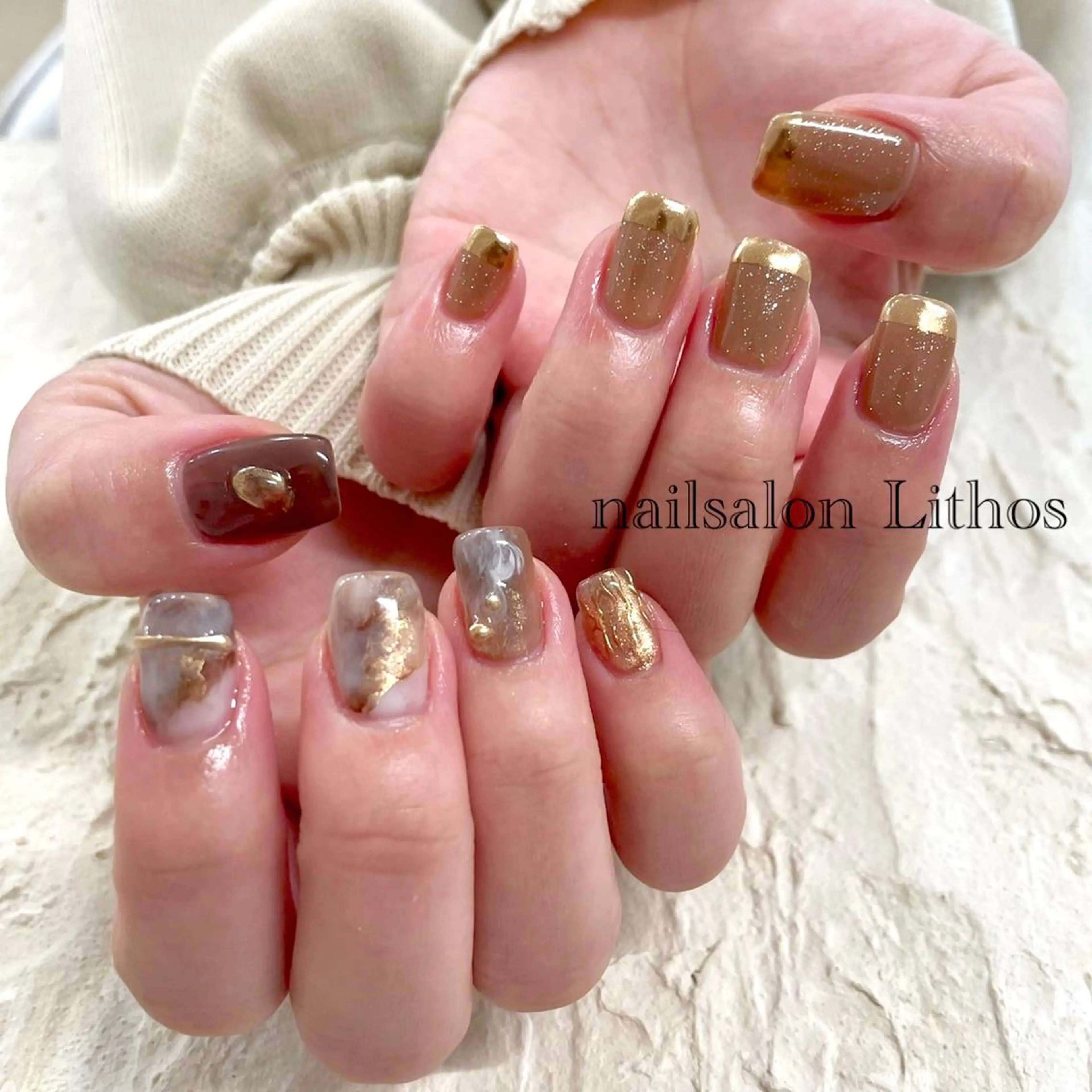 ネイル ハンドネイル nailsalon Lithos所属・nailsalon Recontreのネイルデザイン