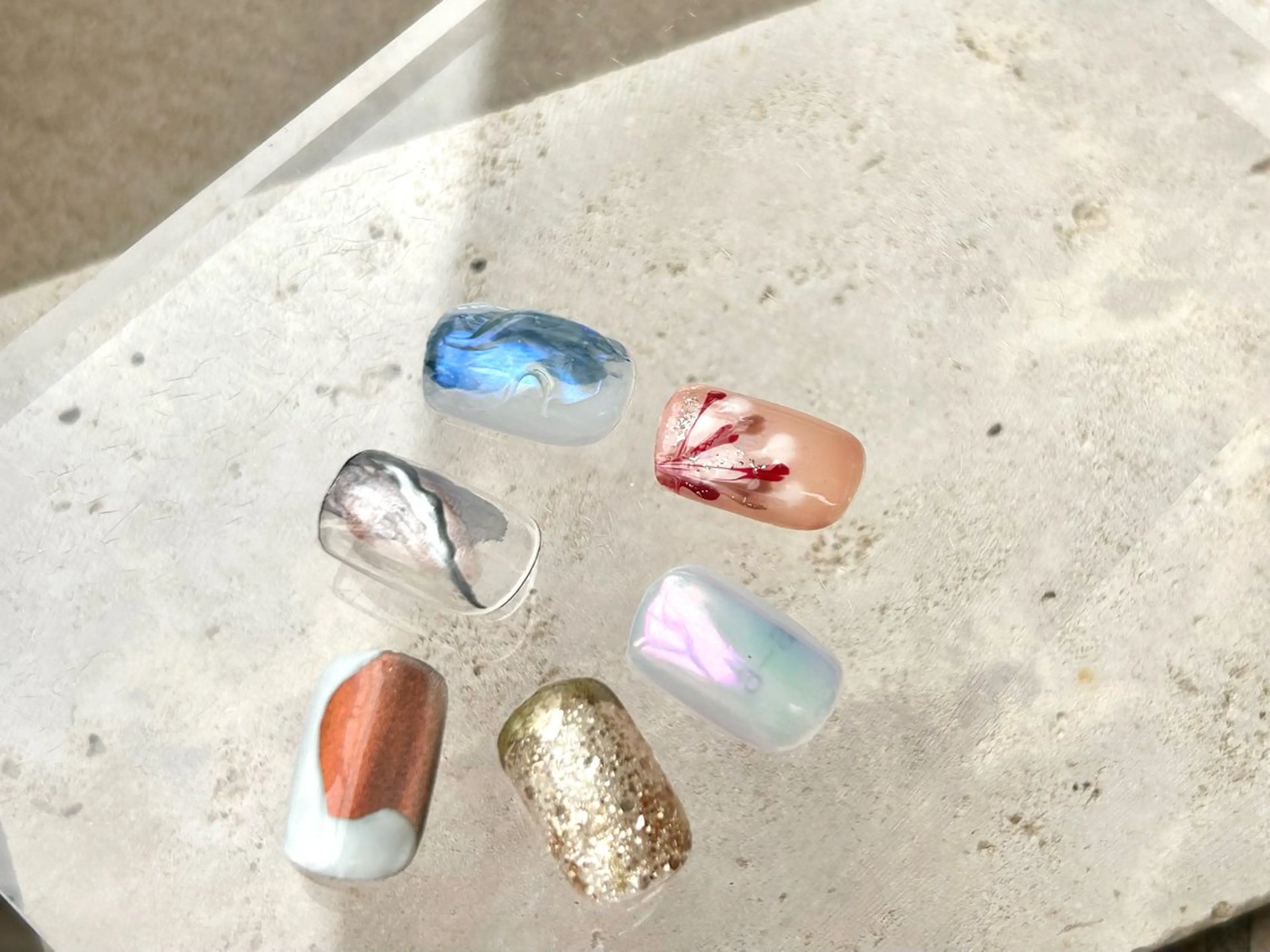 ネイル フットネイル amo_nail 岡山市南区自宅ネイルのネイルデザイン