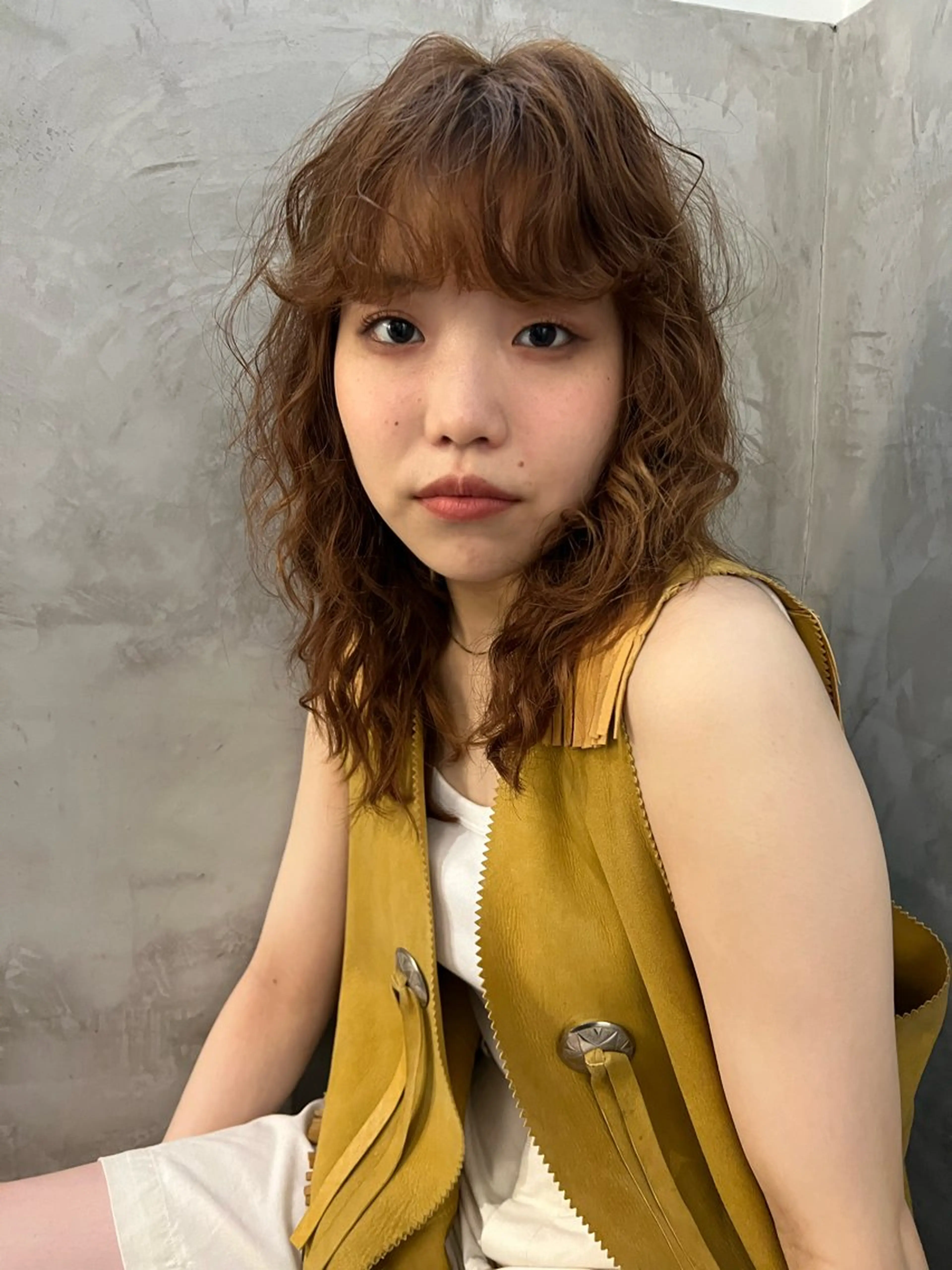 ミディアム カラー ヘアカラー 鈴木 三保のヘアスタイル