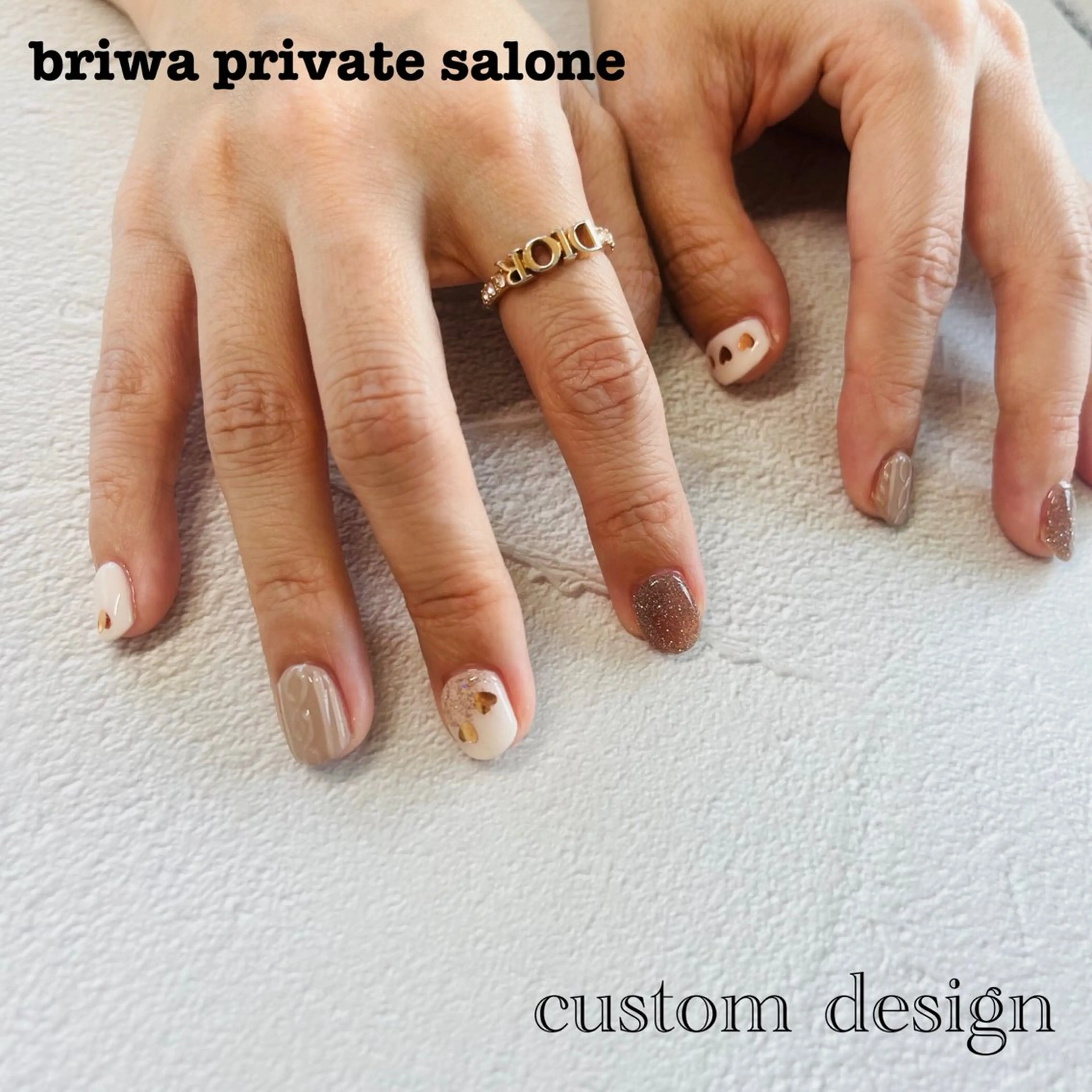 ネイル 持ち込み ハンドネイル Briwa✨nail 💅enoi ❤︎のネイルデザイン
