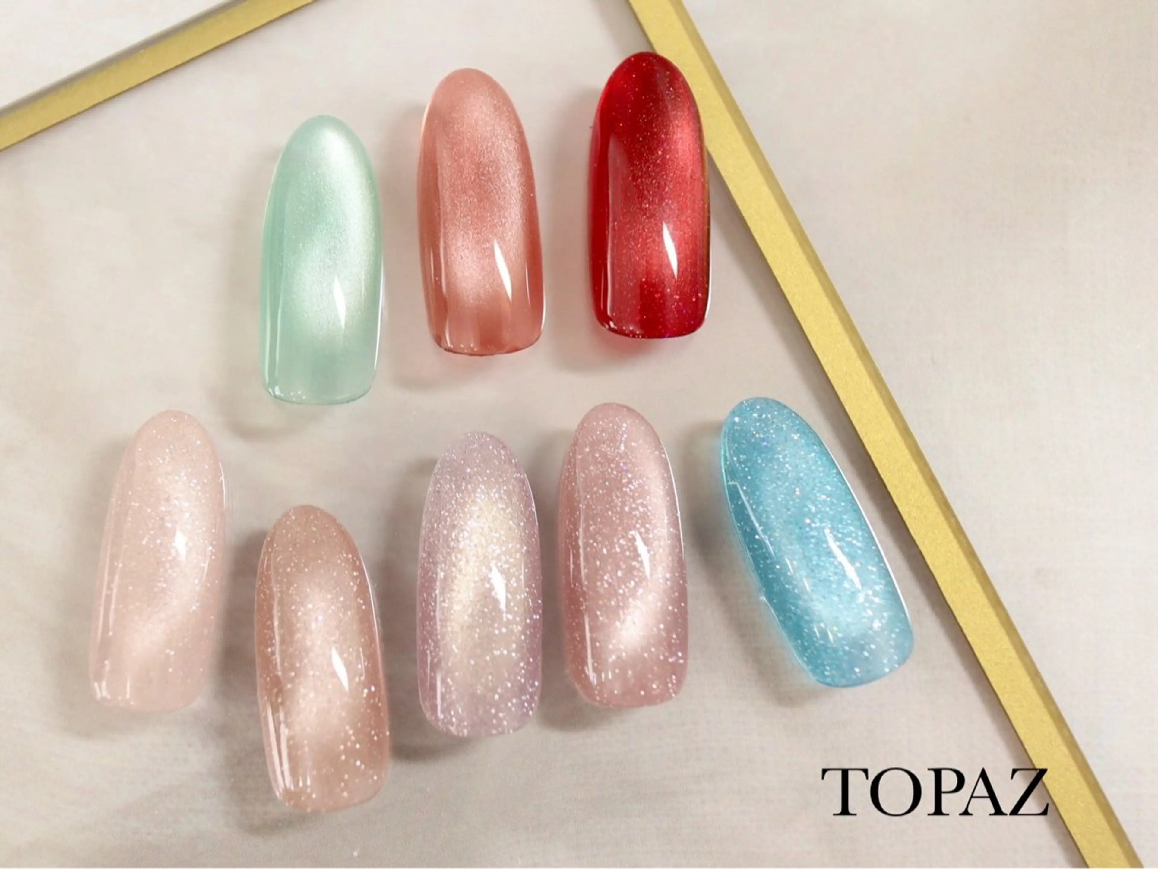 ネイル マグネットネイル ハンドネイル TOPAZ恵比寿所属・Tsuno Nagisaのネイルデザイン