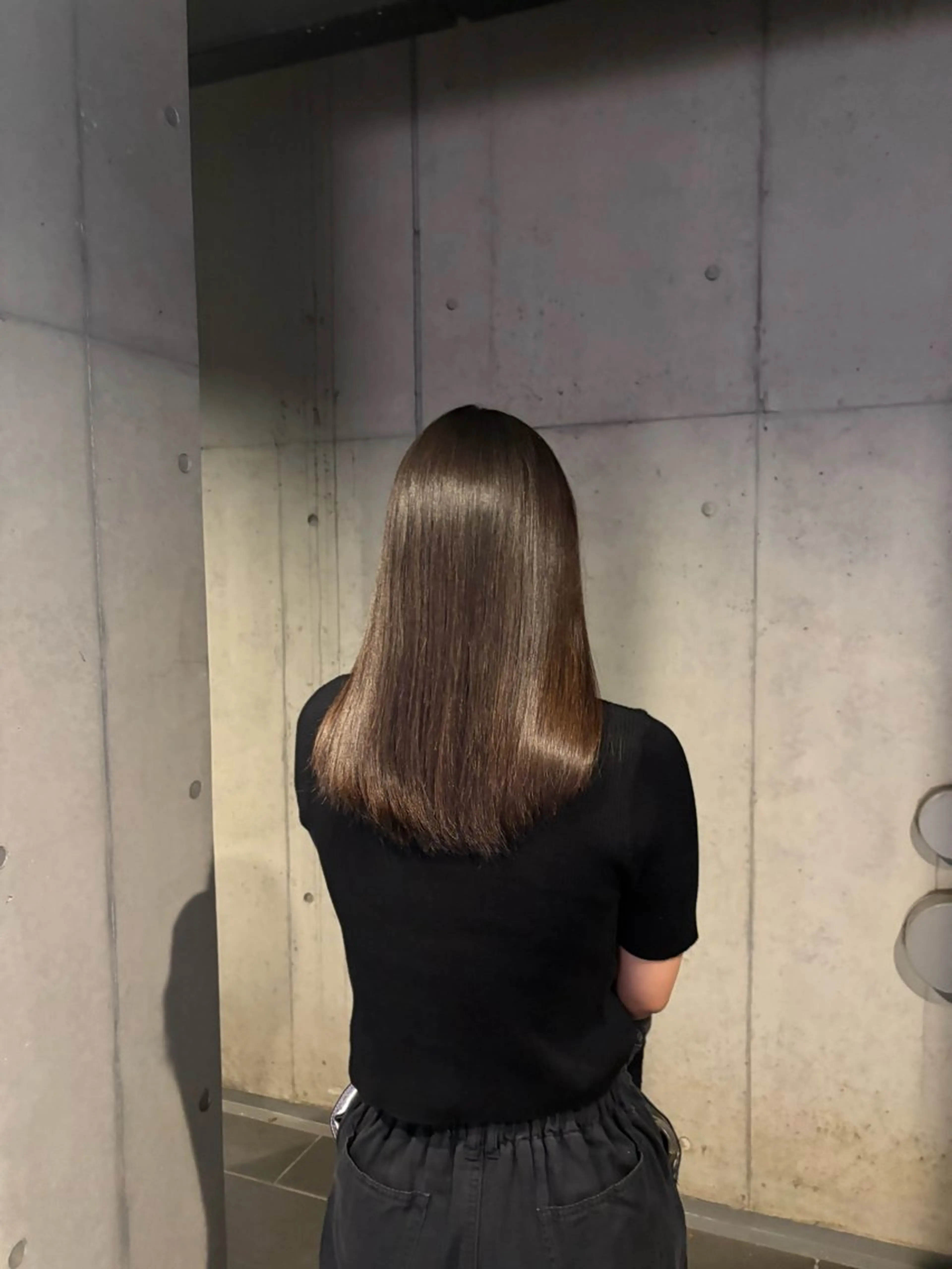 セミロング パーマ 縮毛矯正 パーマ 縮毛矯正 〖❁田尻千尋| LEONID❁〗のヘアスタイル