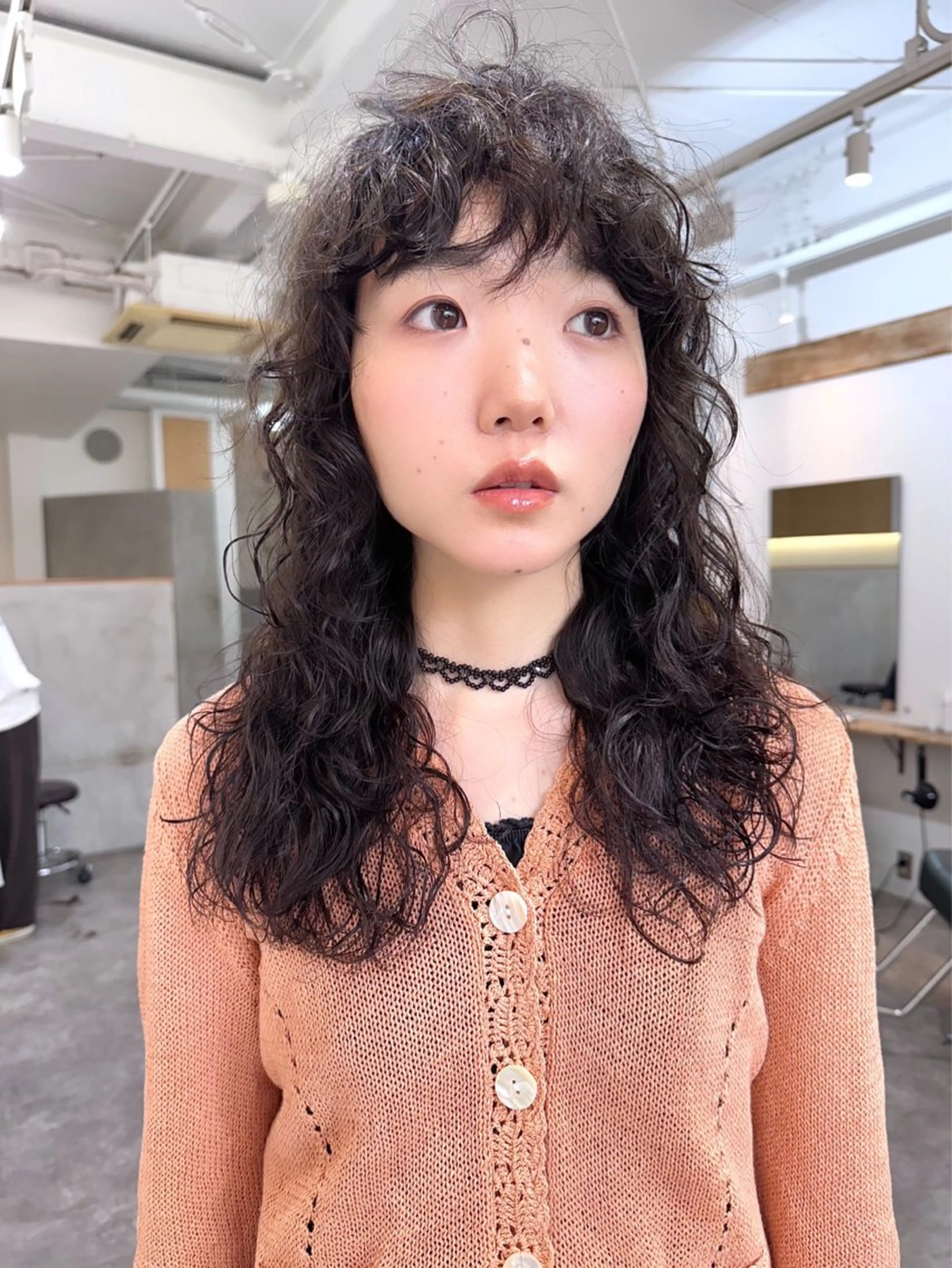 ロング パーマ ヘアアレンジ カット パーマ トリートメント 丸山渉/パーマ エフェクトブリーチのヘアスタイル