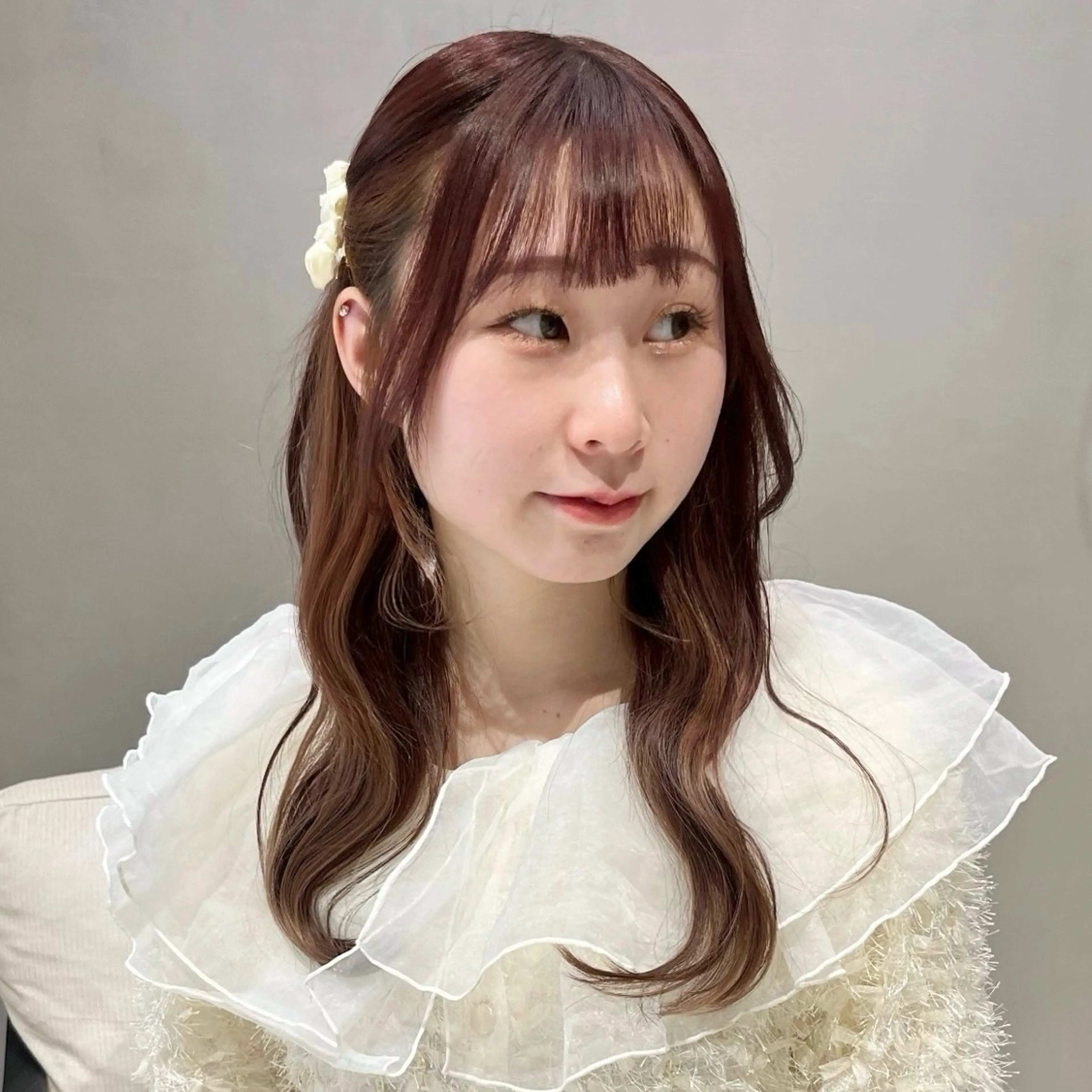 ロング カラー ベージュカラー ピンクカラー ピンクベージュ 𝒎𝒐𝒆🩰 名駅/ヘアメ/韓国風のヘアスタイル