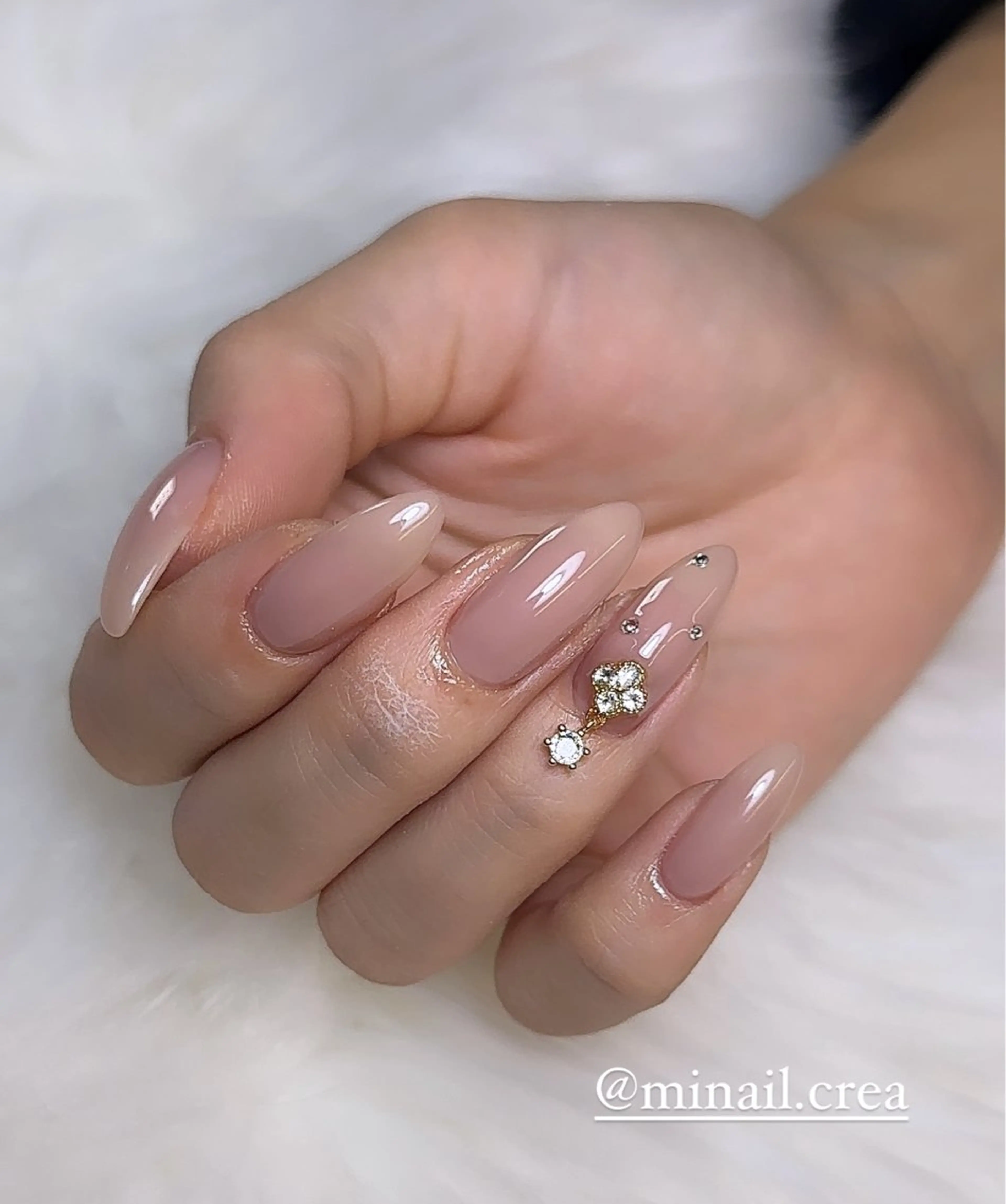 ネイル ジェルネイル キラキラネイル ロングネイル ワンカラーネイル スカルプネイル CRéA　-private nailsalon-所属・CReA nailのネイルデザイン