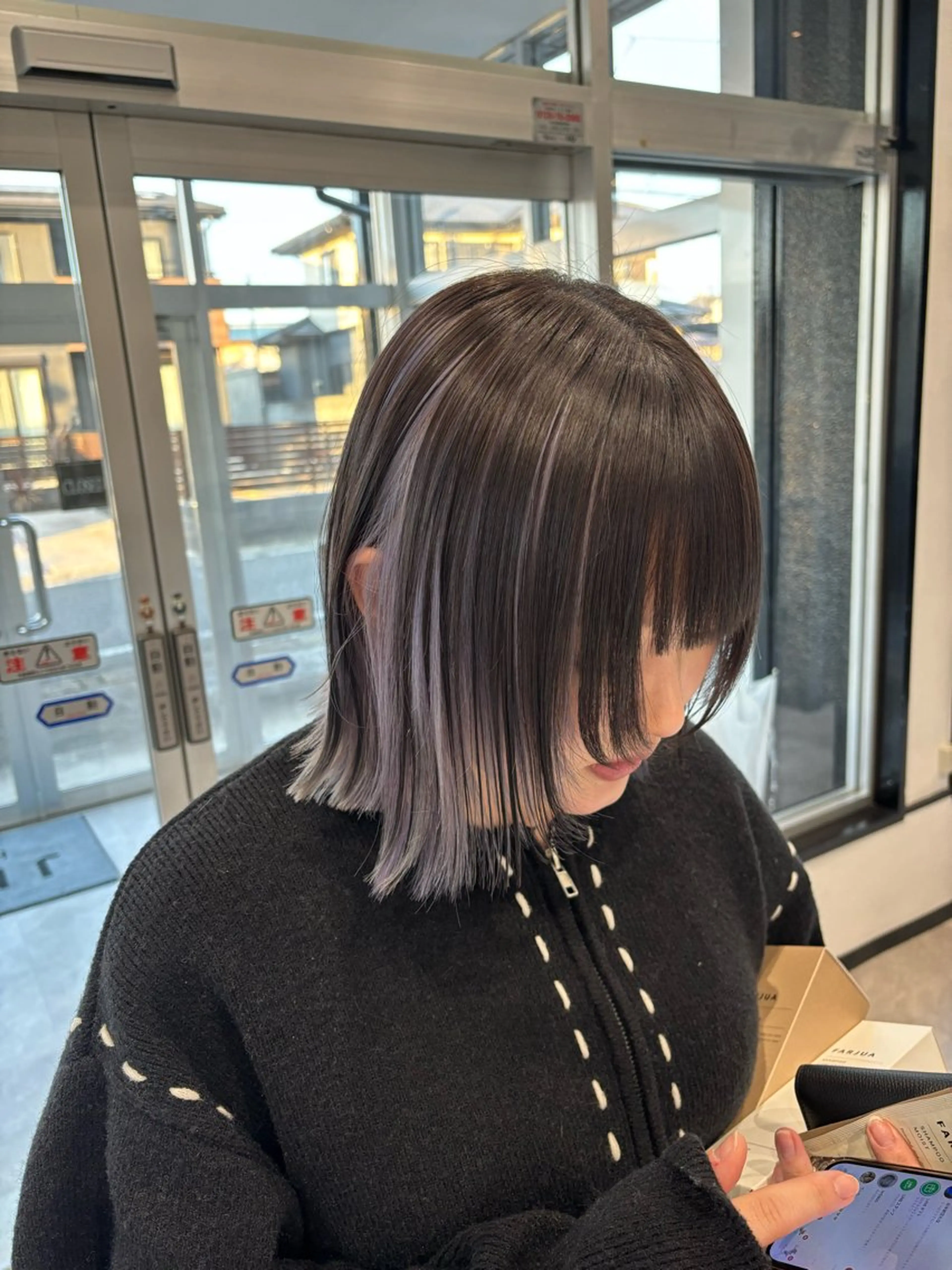 ミディアム ヘアカラー JILL    hair所属・maki💖 暖色カラーのヘアスタイル
